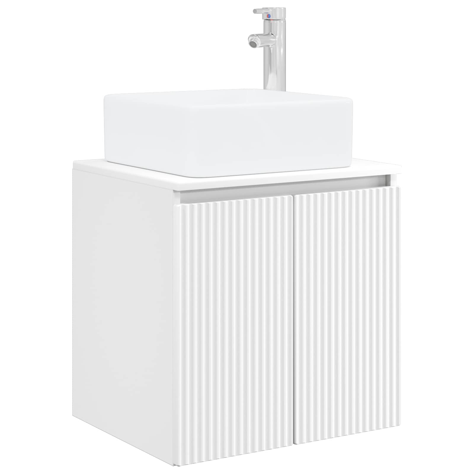 Umivaonik s policom Bijela 53 x 35 x 63 cm Konstruirano drvo
