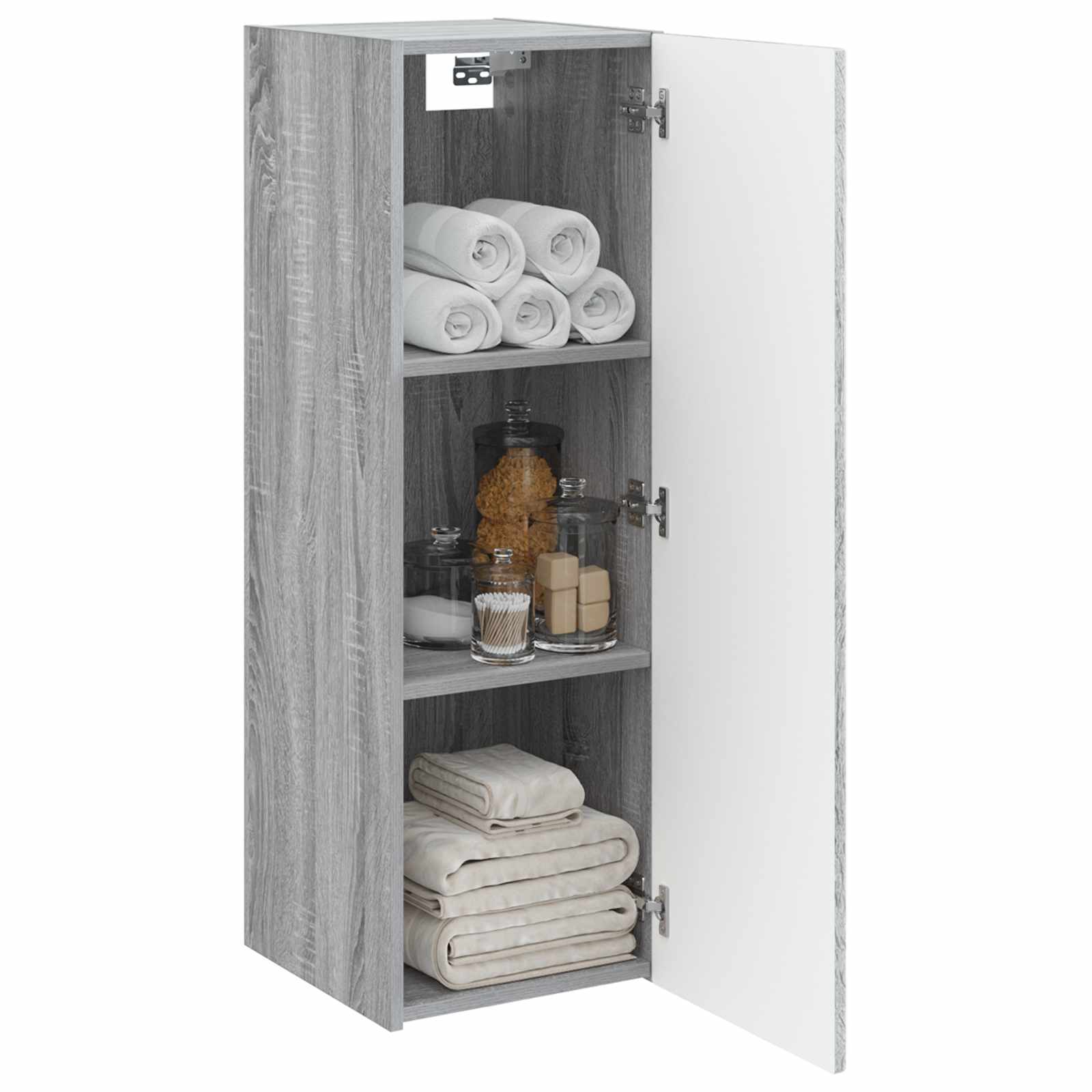 Ormar za Kupaonicu na Zidu Siva Sonoma 33 x 34,5 x 100 cm