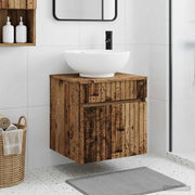 Umivaonik s policom za zid Staro drvo 49 x 44,5 x 66,5 cm