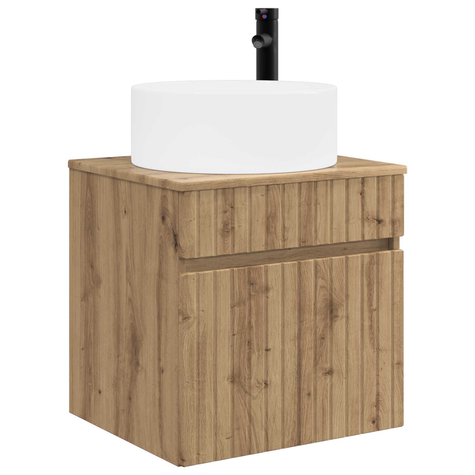 Umivaonik s policom za zid Hrast artisan 49 x 44,5 x 65,5 cm