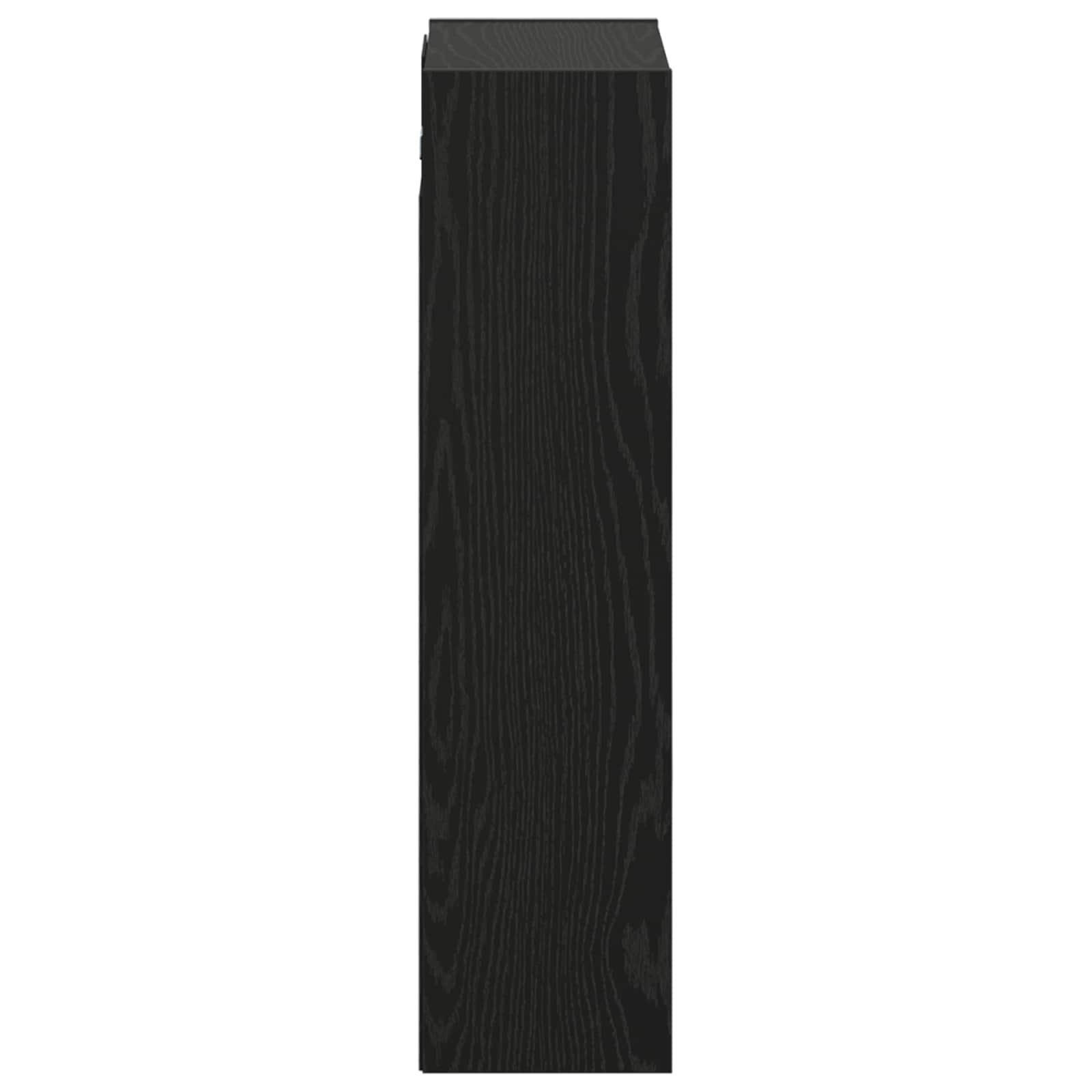 Umivaonik s policom za zid Crni hrast 35 x 20 x 81 cm