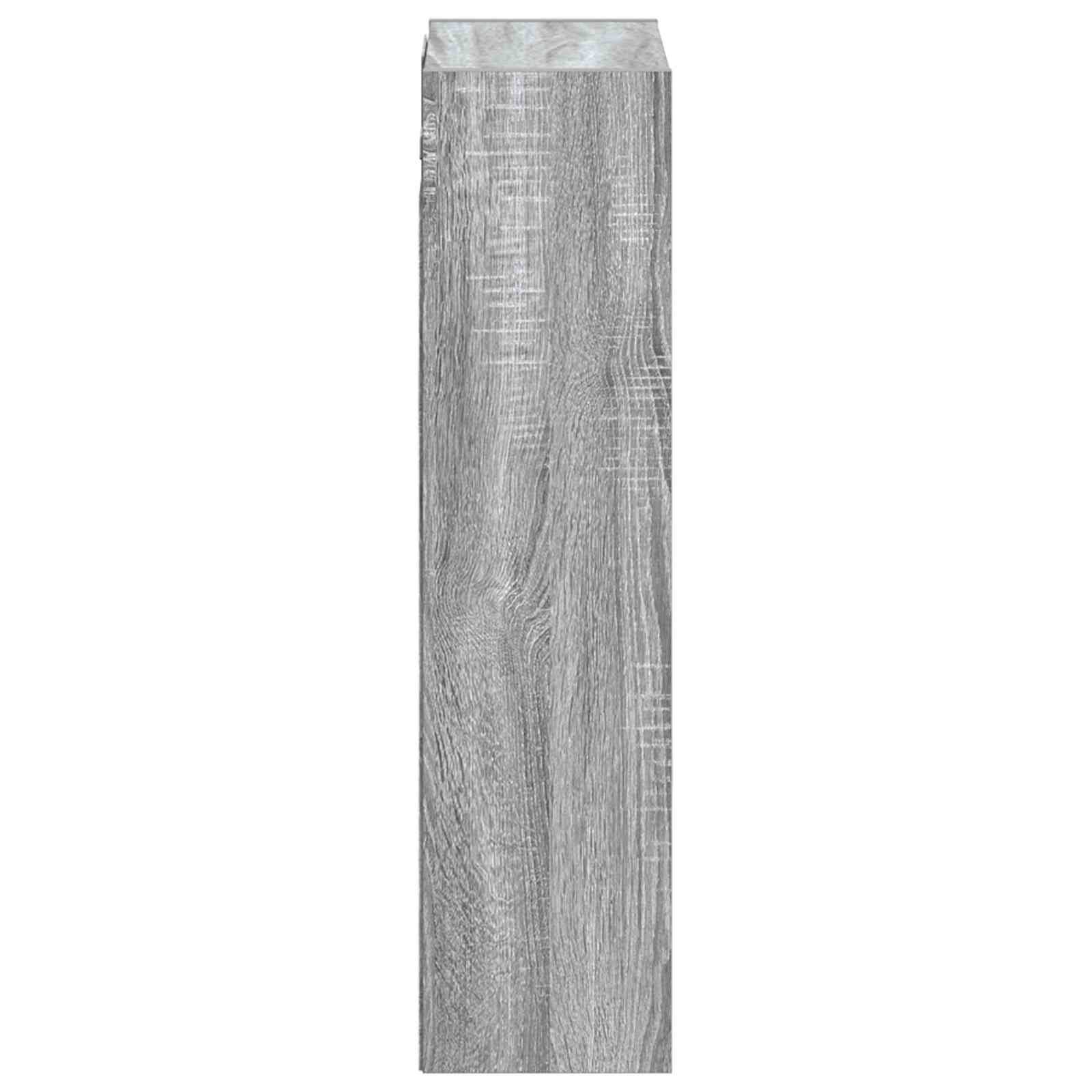 Umivaonik s policom za zid Siva Sonoma 35 x 20 x 81 cm