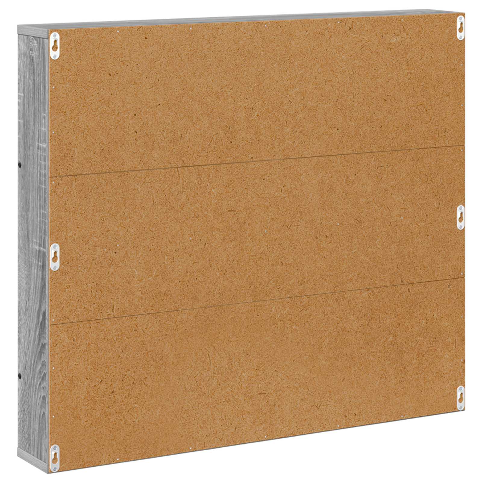Polica za časopise s policom 2 pcs Siva Sonoma 80 x 12 x 70 cm