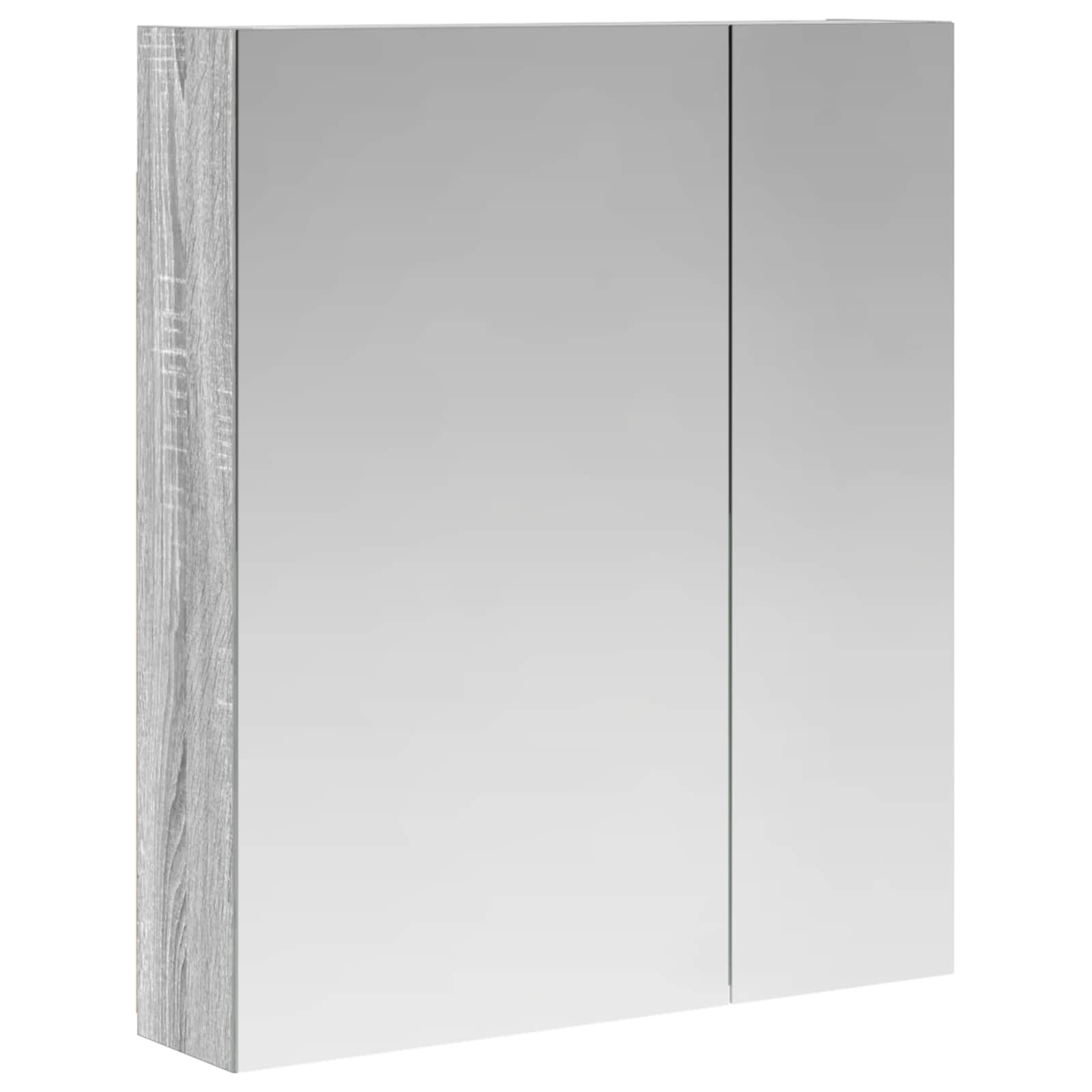 Kupaonski ormar s ogledalom Zidne Siva Sonoma 60 x 14,5 x 70 cm