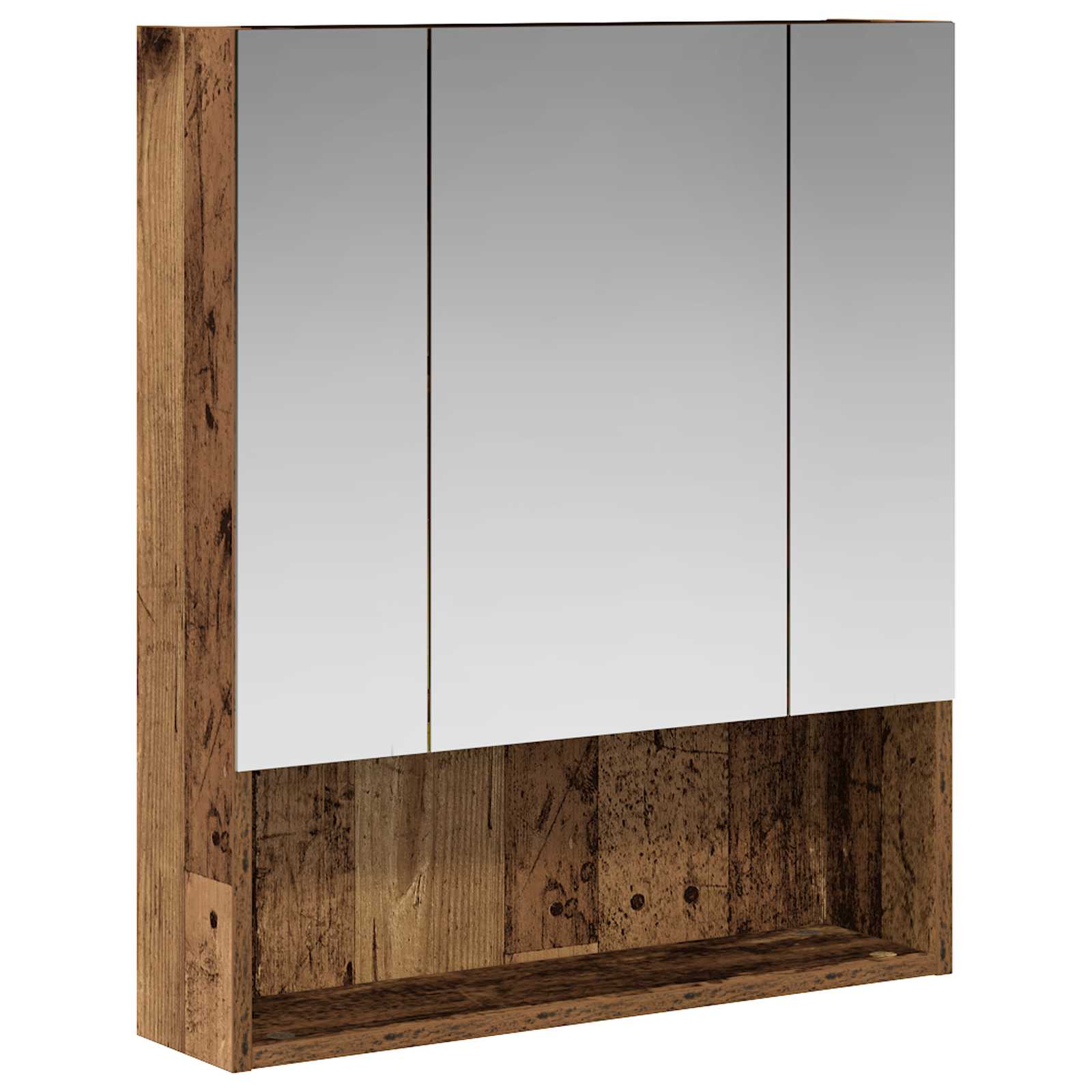 Kupaonski ormar s ogledalom Zidne Staro drvo 60 x 14.5 x 70 cm