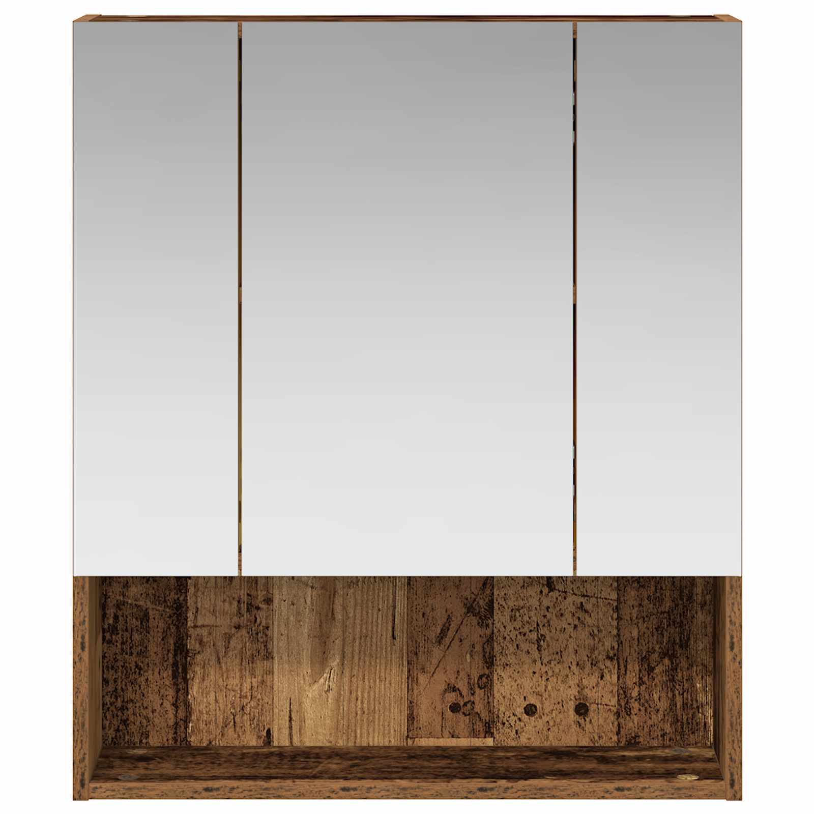Kupaonski ormar s ogledalom Zidne Staro drvo 60 x 14.5 x 70 cm