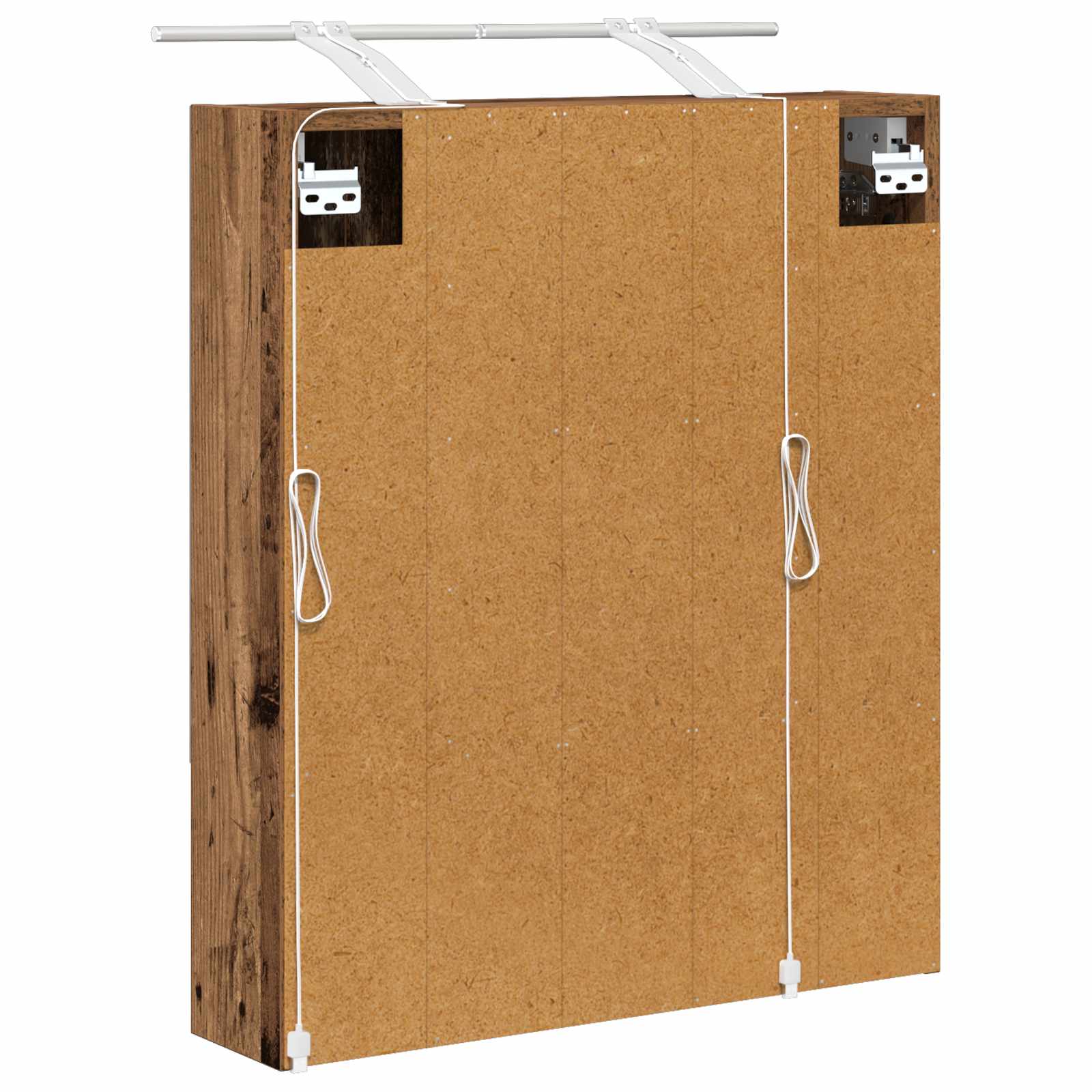 Kupaonski ormar s ogledalom Zidne Staro drvo 60 x 14.5 x 70 cm