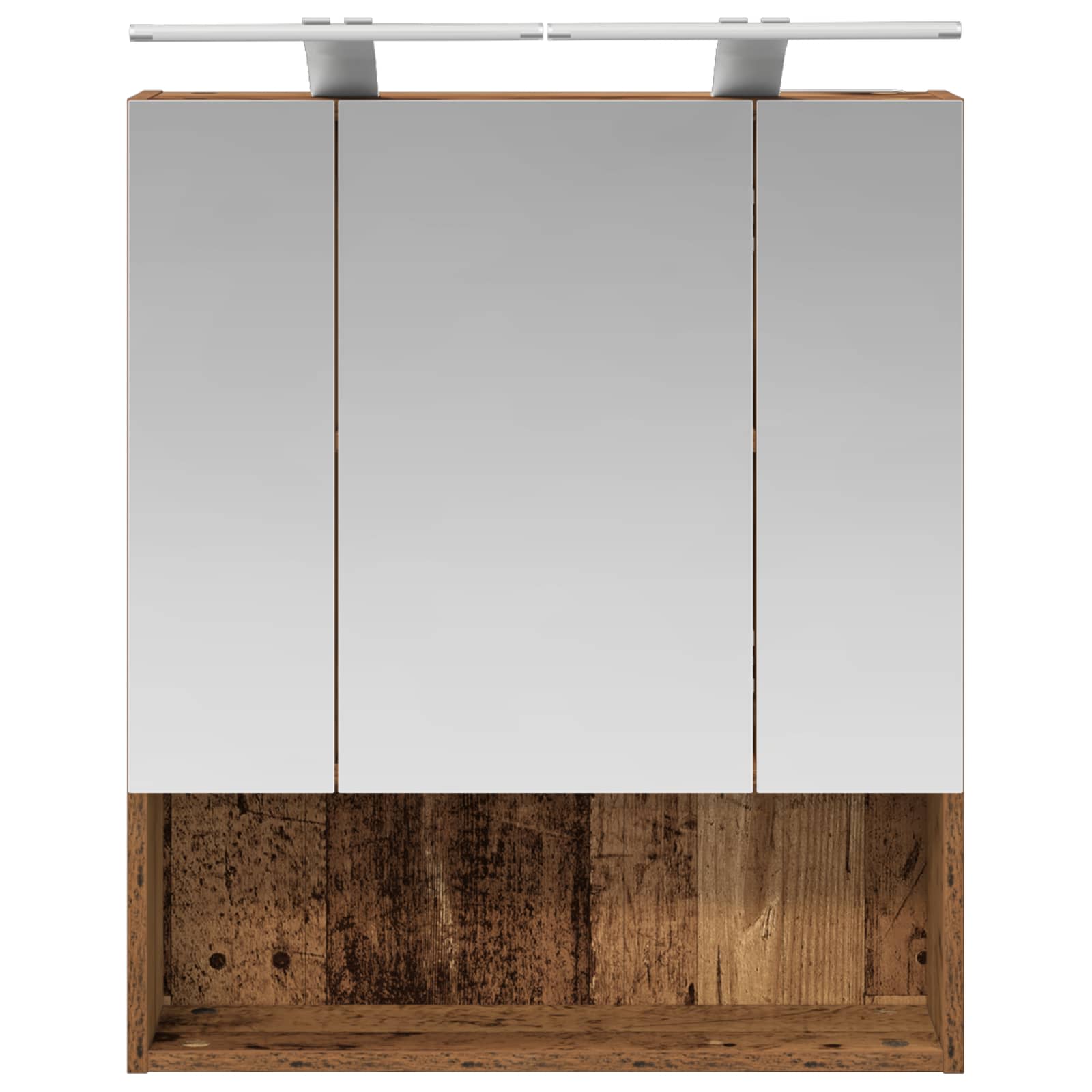 Kupaonski ormar s ogledalom Zidne Staro drvo 60 x 14.5 x 70 cm