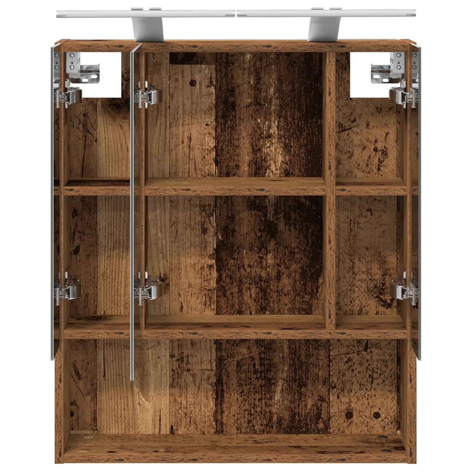 Kupaonski ormar s ogledalom Zidne Staro drvo 60 x 14.5 x 70 cm