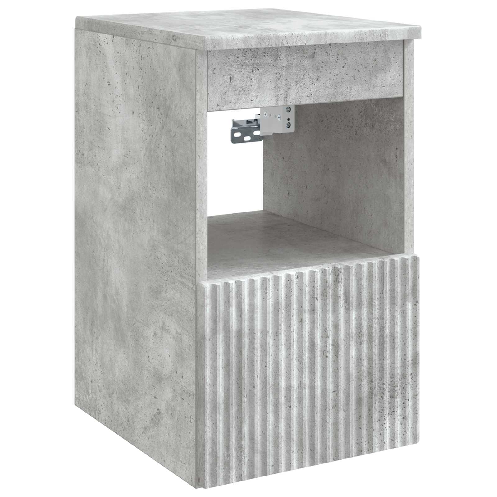 Set ormarića za kupaonicu 5 pcs Betonska siva 50 x 14,5 x 70 cm