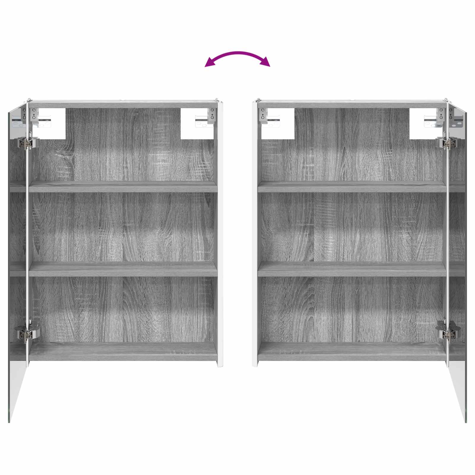 Set ormarića za kupaonicu 5 pcs Siva Sonoma 53 x 15,5 x 70 cm