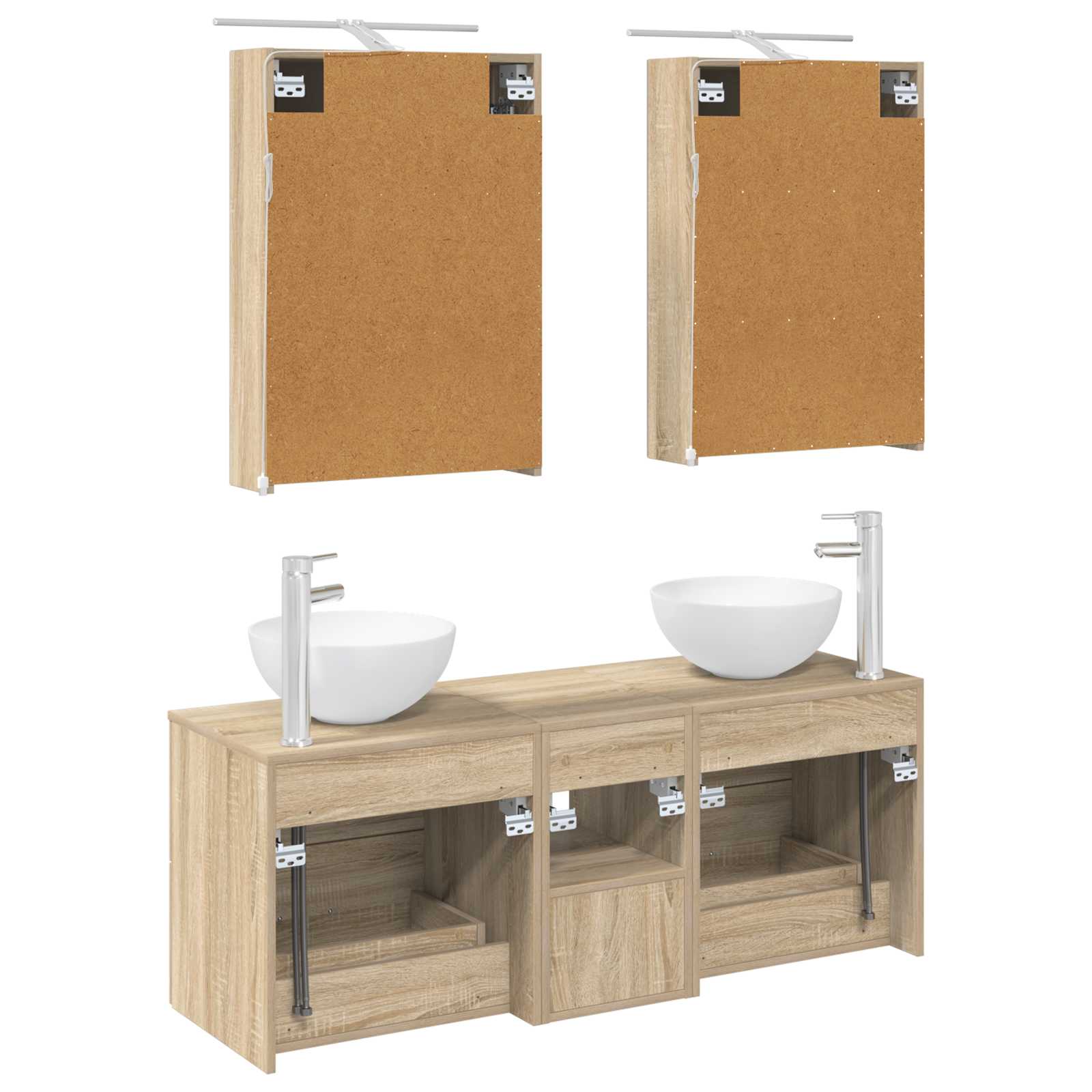 Set namještaja za kupaonicu 5 pcs Hrast sonoma