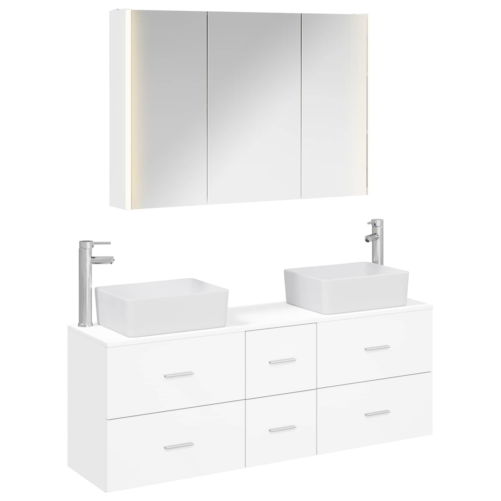 Set namještaja za kupaonicu 4 pcs Bijela