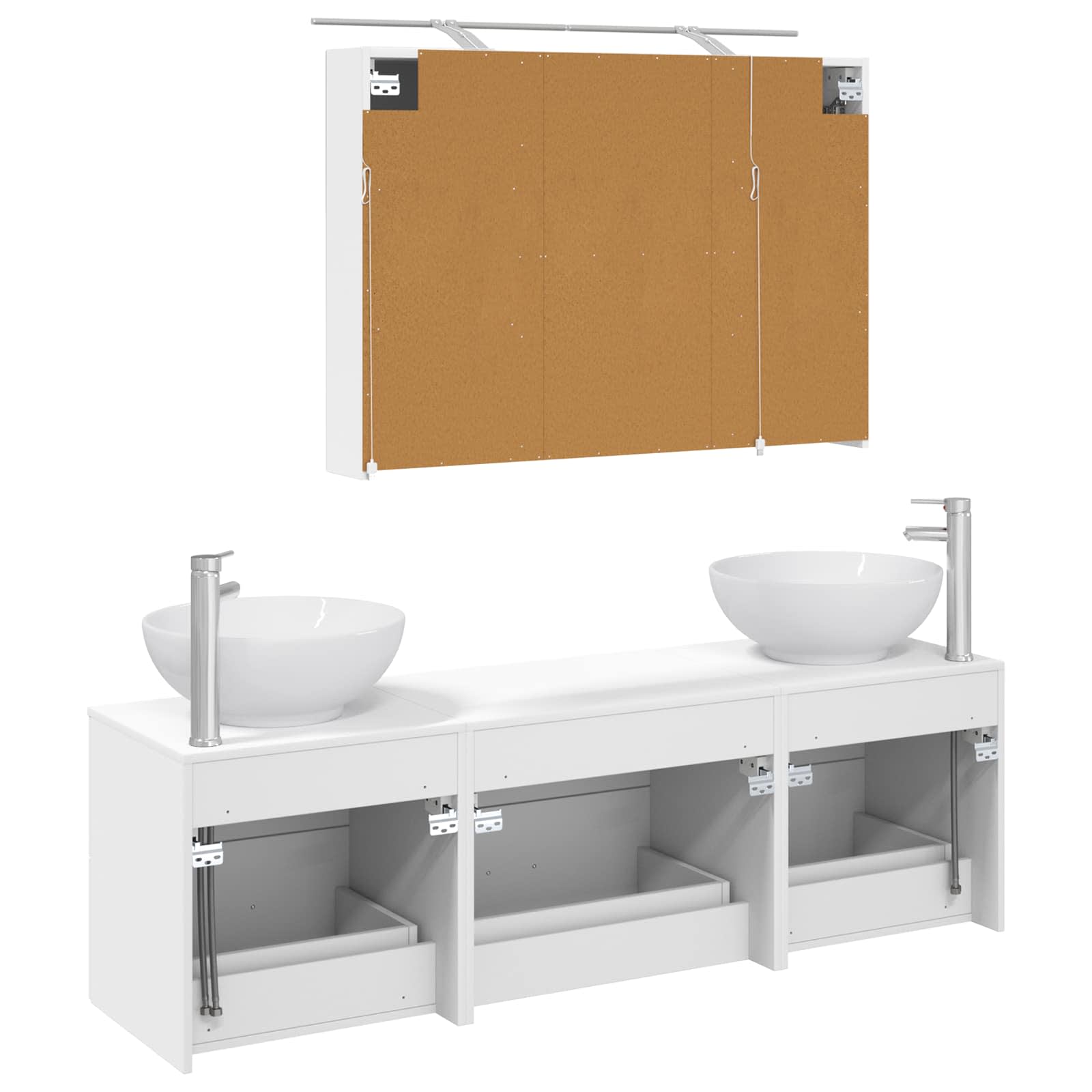 Set namještaja za kupaonicu 4 pcs Bijela
