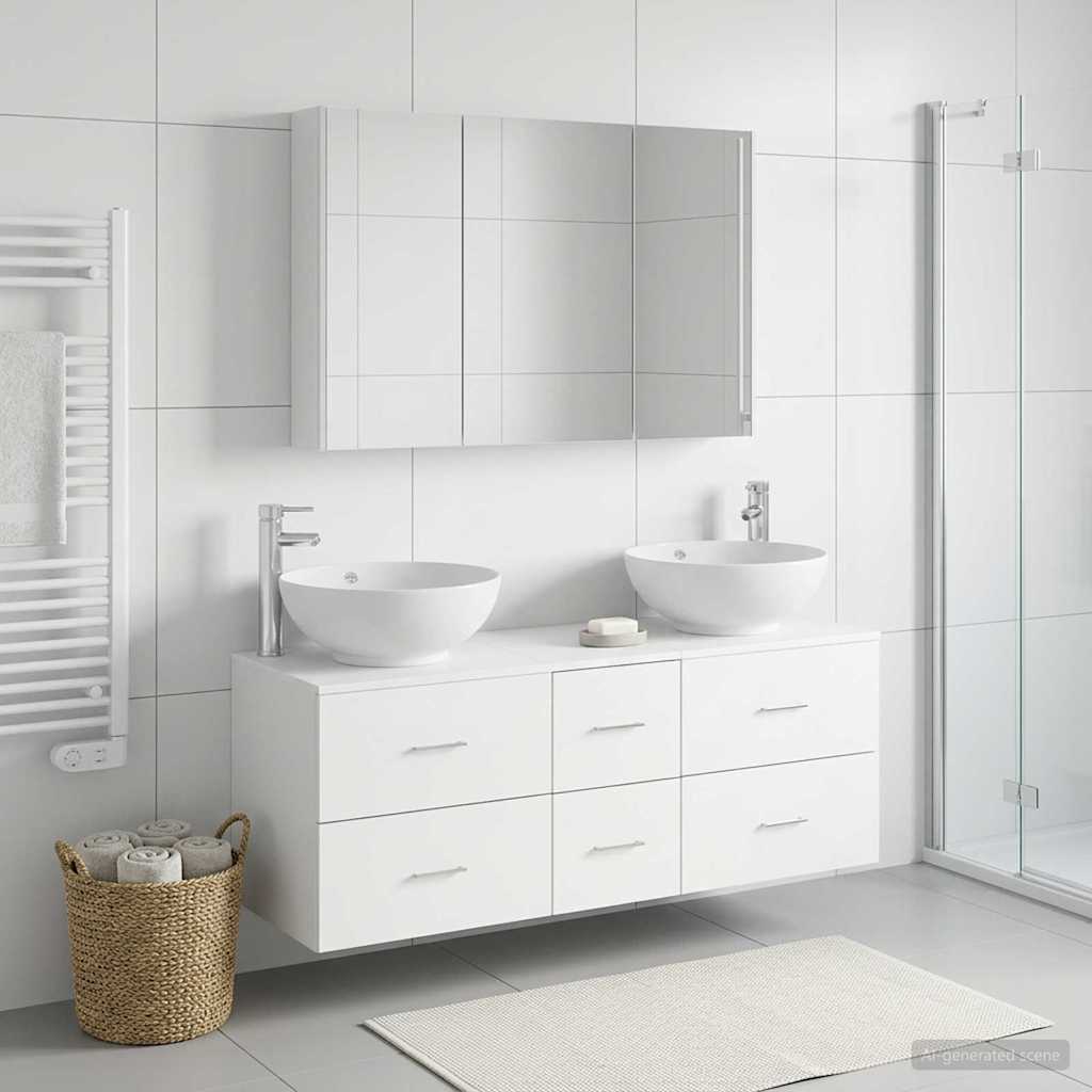 Set namještaja za kupaonicu 4 pcs Bijela