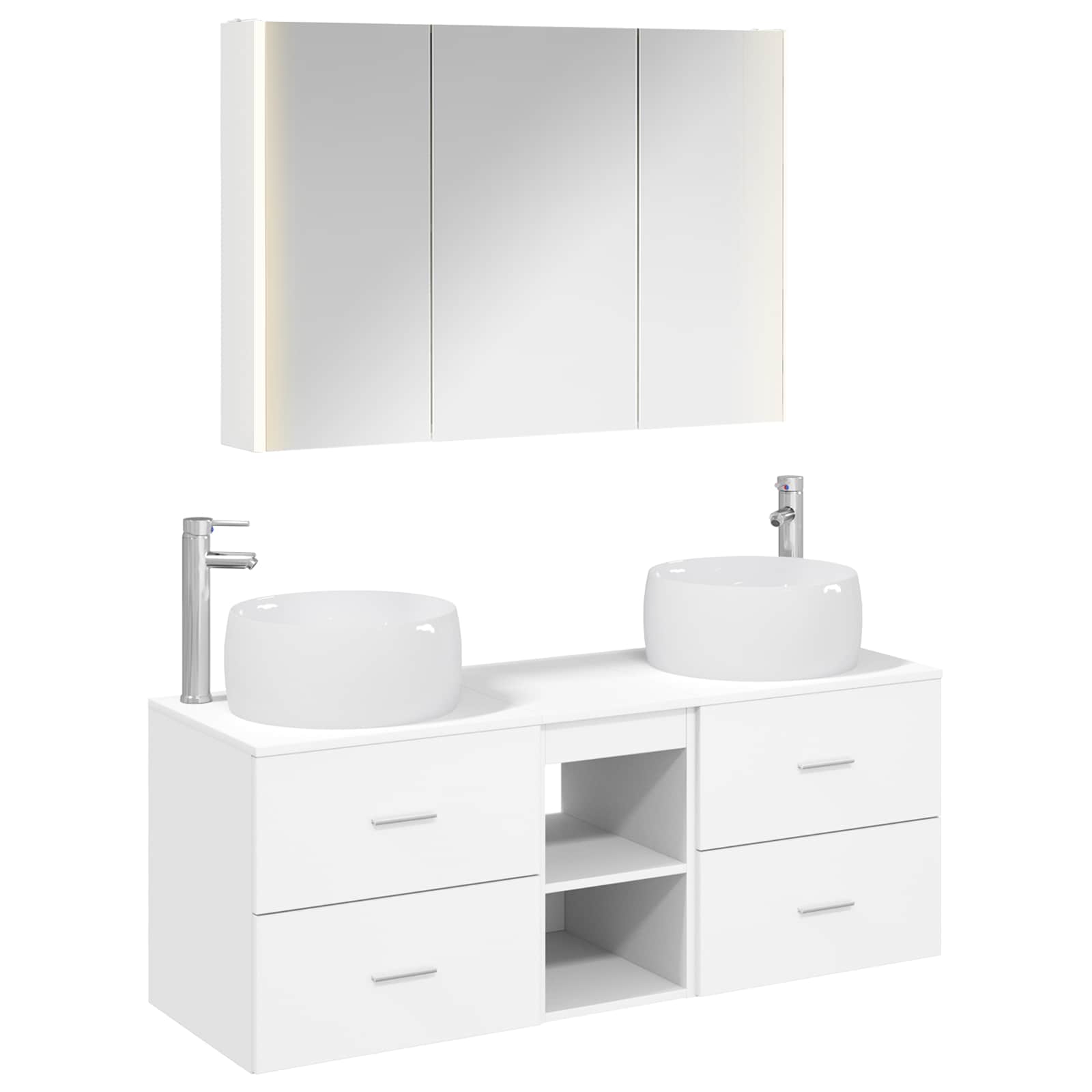 Set namještaja za kupaonicu 4 pcs Bijela