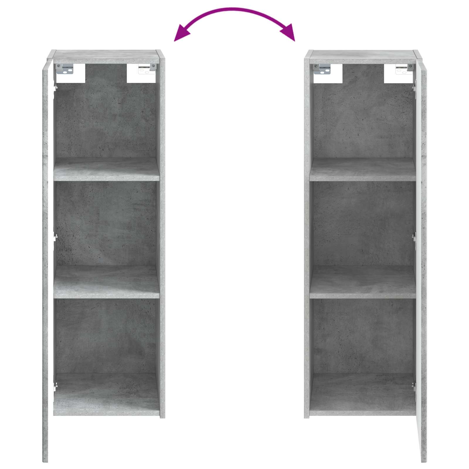 Set namještaja za kupaonicu 6 pcs Betonska siva