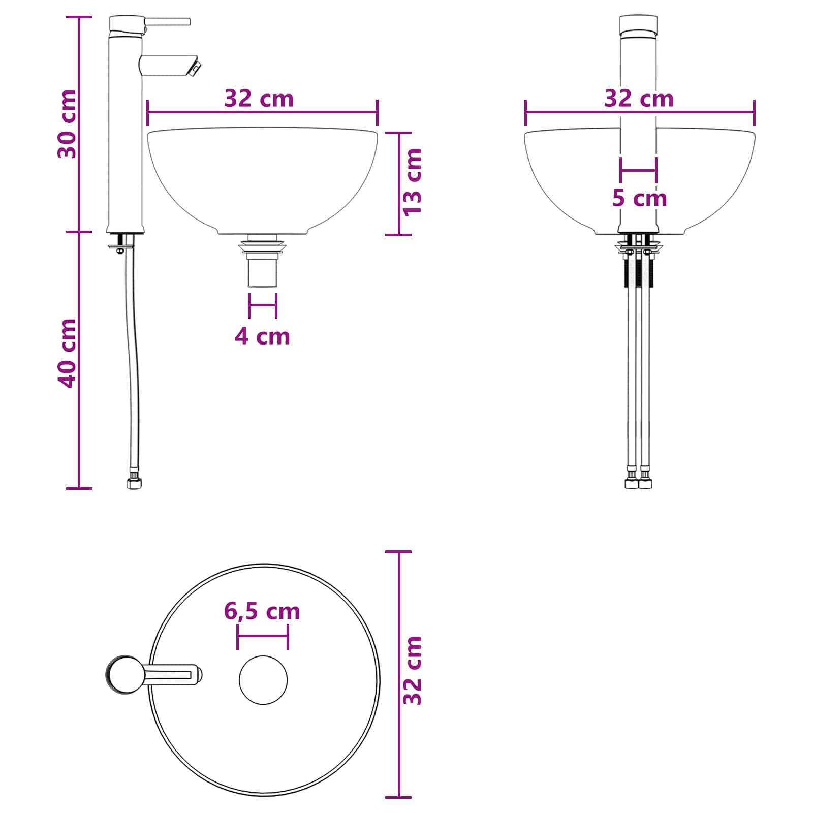 Set ormarića za kupaonicu 5 pcs Hrast sonoma 43 x 16 x 62,5 cm