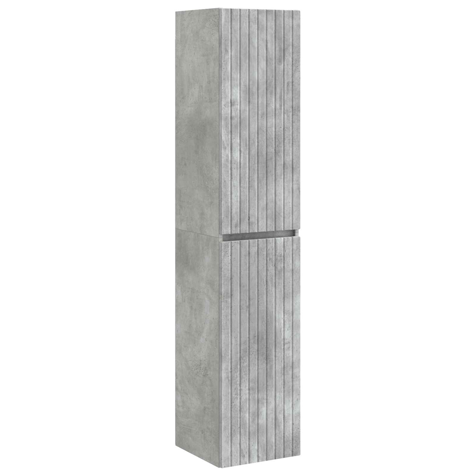 Set ormarića za kupaonicu 5 pcs Betonska siva 43 x 16 x 62,5 cm