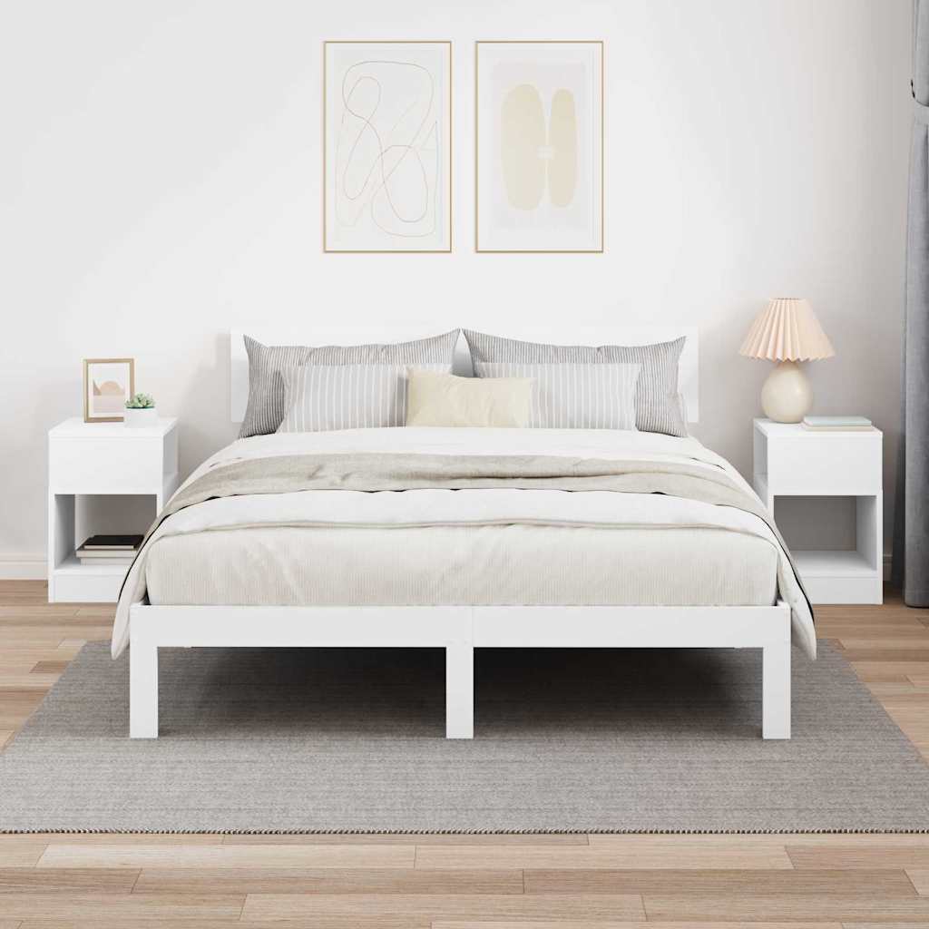 Konačna Stolić 2 pcs Bijelo 30,5 x 30 x 45 cm Konstruirano drvo