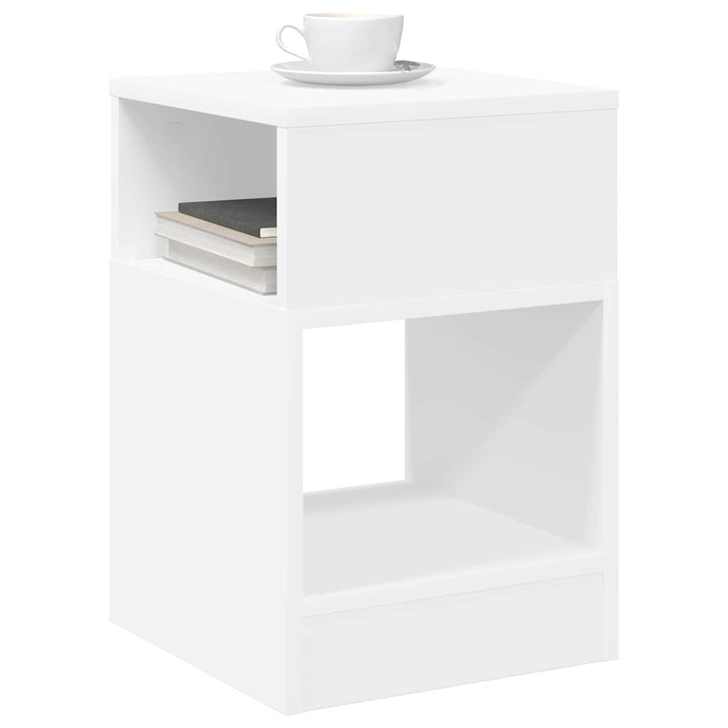 Konačna Stolić 2 pcs Bijelo 30,5 x 30 x 45 cm Konstruirano drvo
