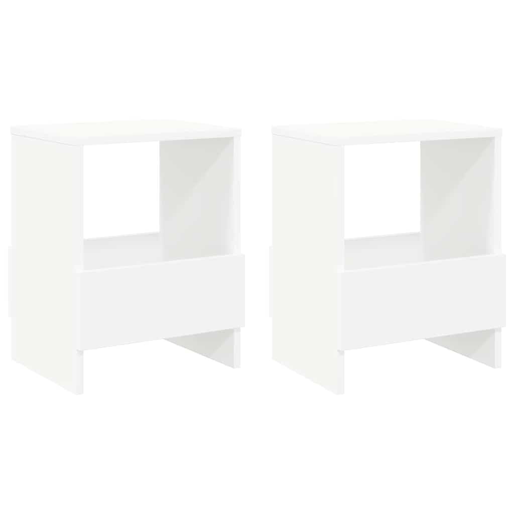 Polica za časopise 2 pcs Bijelo 35 x 30 x 45 cm