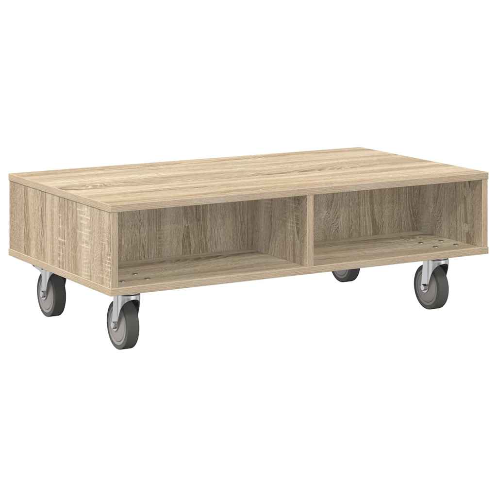 Stolić sa kotačima Sonoma hrast 90 x 50 x 30 cm