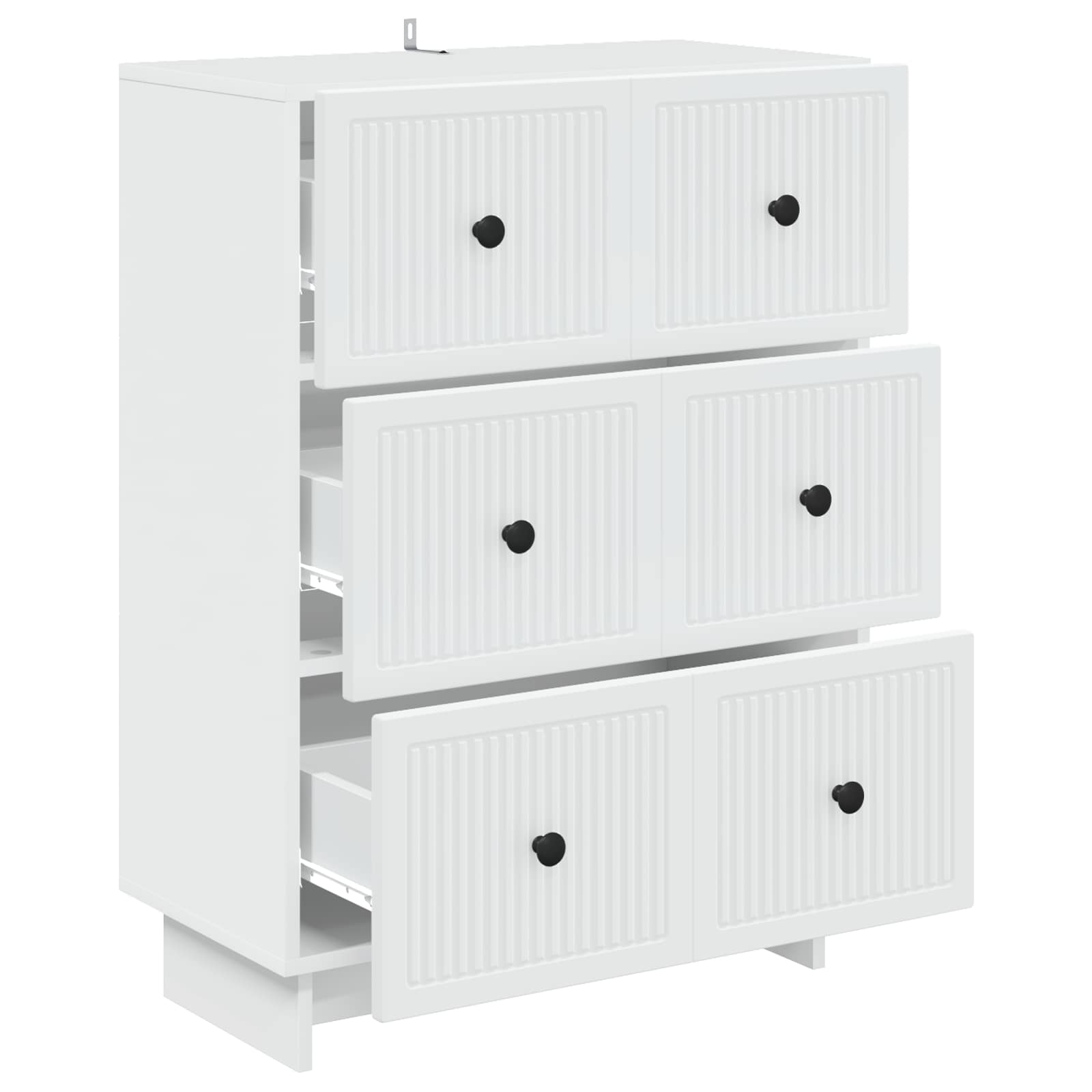Ormar s ladicama Bijela 66 x 34,5 x 90 cm Konstruirano drvo