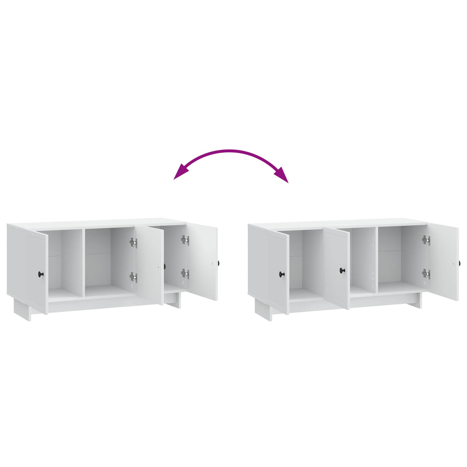 TV ormar Bijela 99 x 34,5 x 50 cm Konstruirano drvo