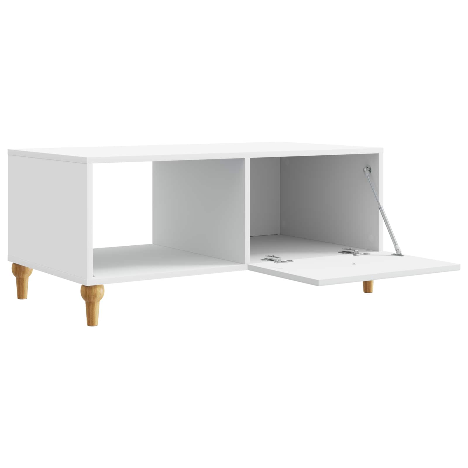 Kava Stol Bijela 90 x 50 x 40 cm Konstruirano drvo