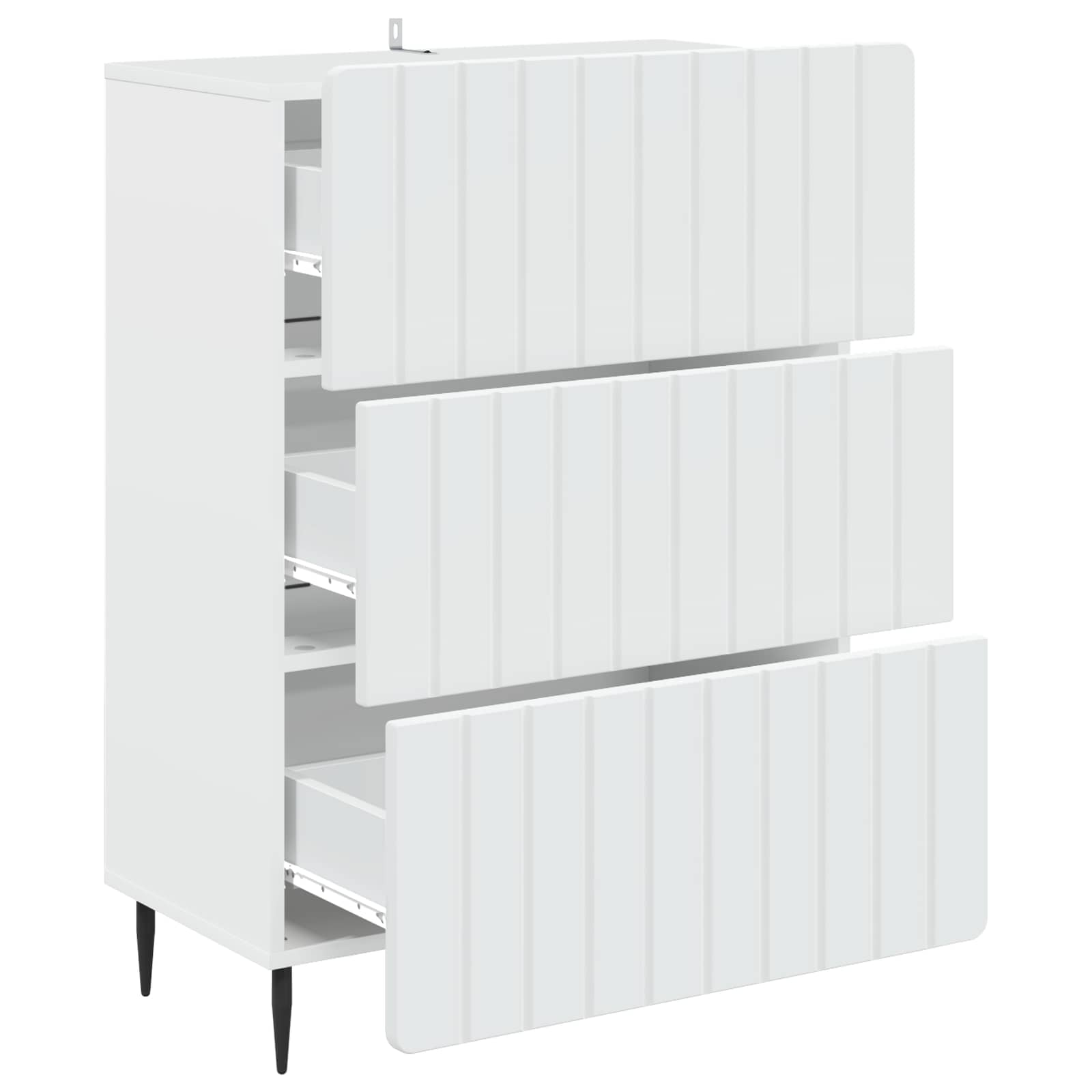 Ormar s ladicama Bijela 66 x 34,5 x 92 cm Konstruirano drvo