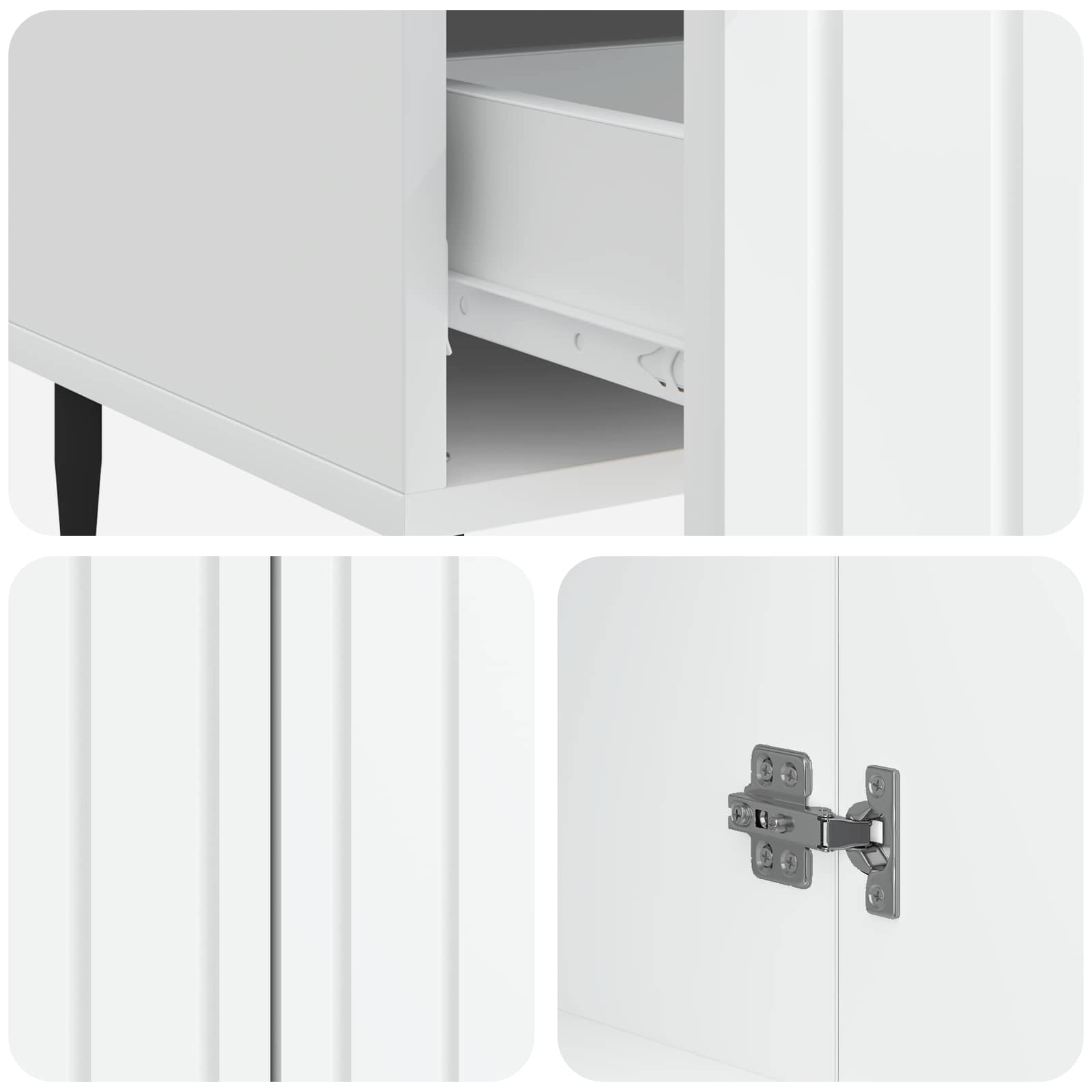 Kreveta s ladicama Bijela 66 x 34,5 x 97 cm Konstruirano drvo