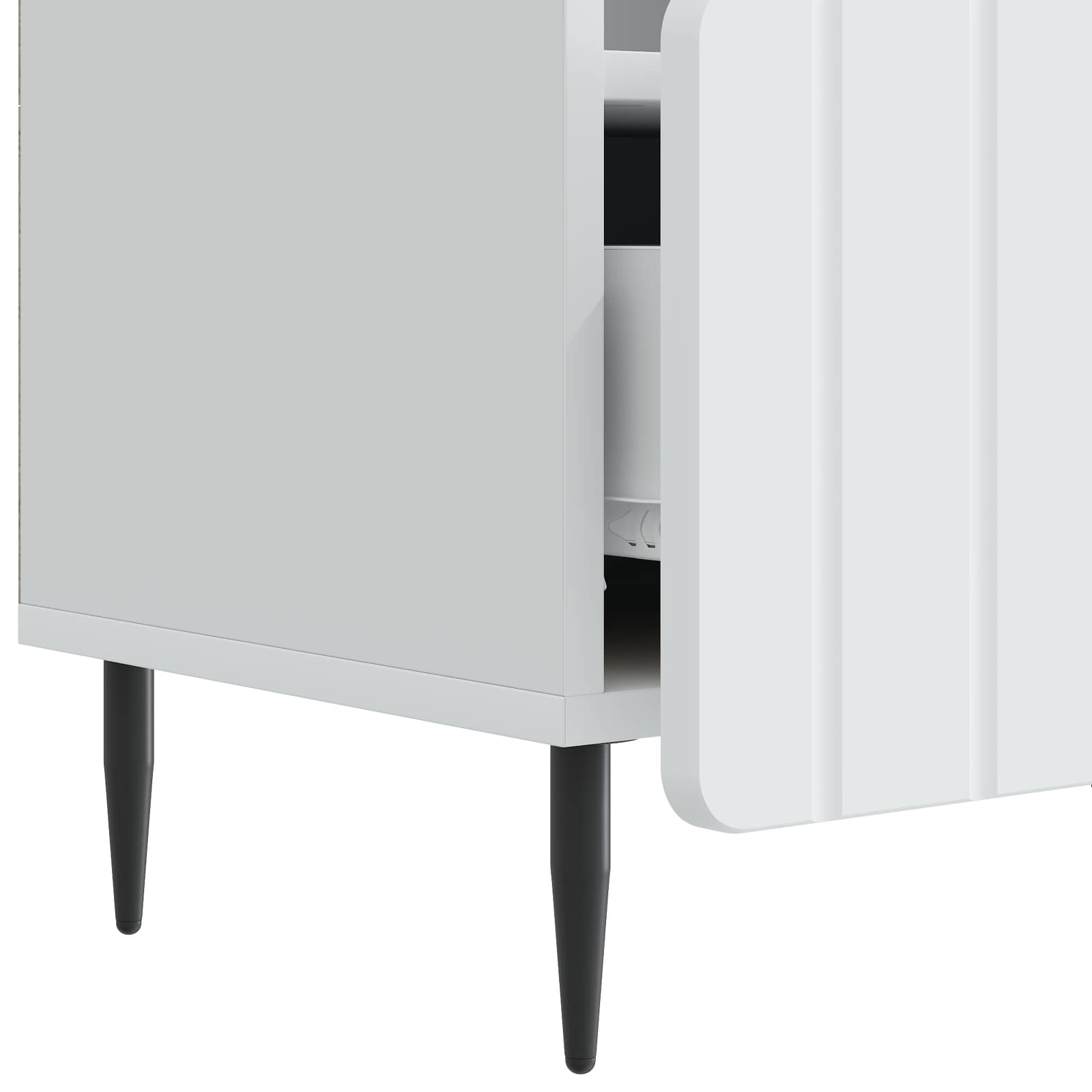 TV ormar s ladicama Bijela 102 x 34,5 x 50 cm Konstruirano drvo