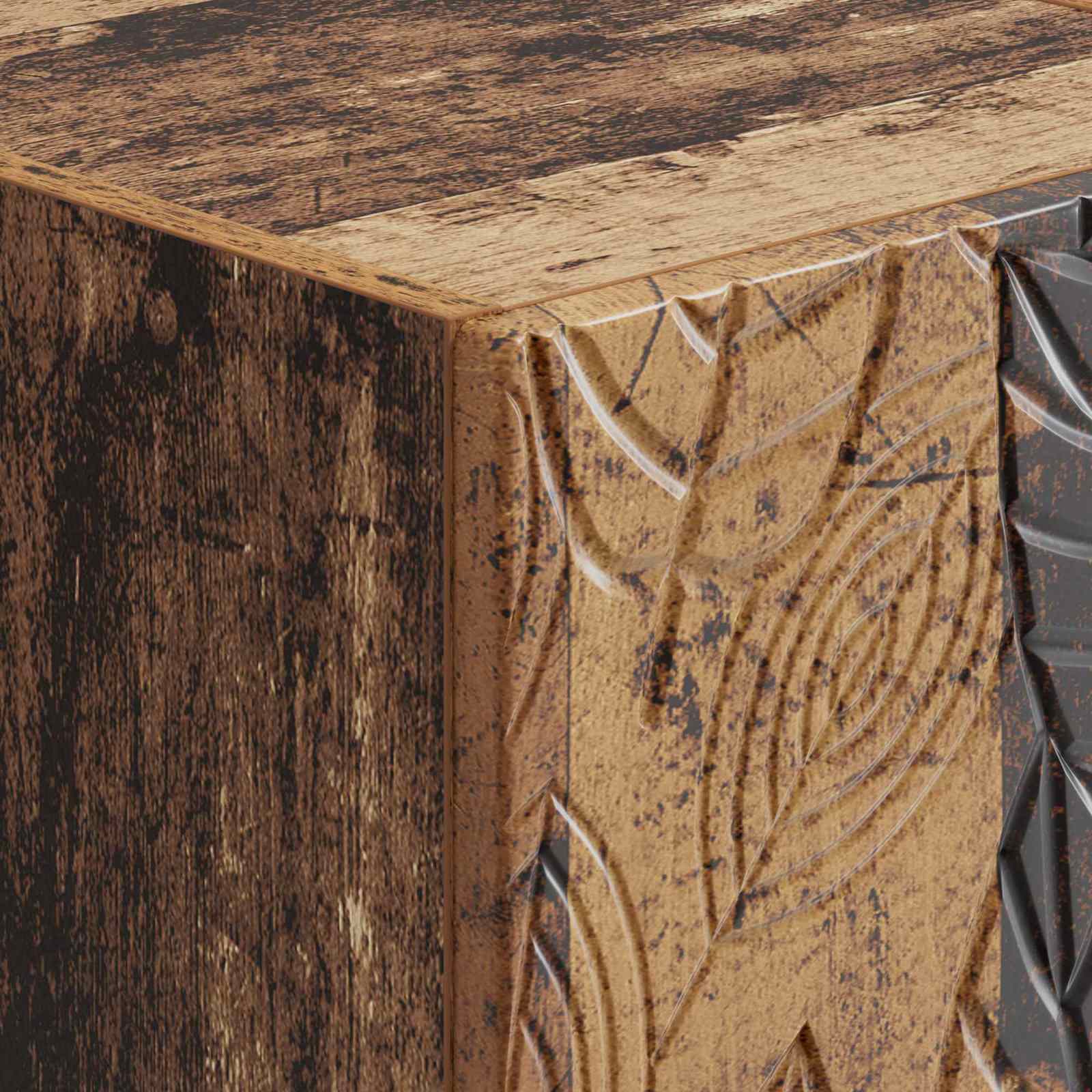 Noćni ormarić 2 pcs Staro drvo 43 x 34,5 x 48 cm