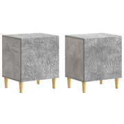 Noćni ormarić 2 pcs Betonska siva 43 x 34,5 x 50 cm