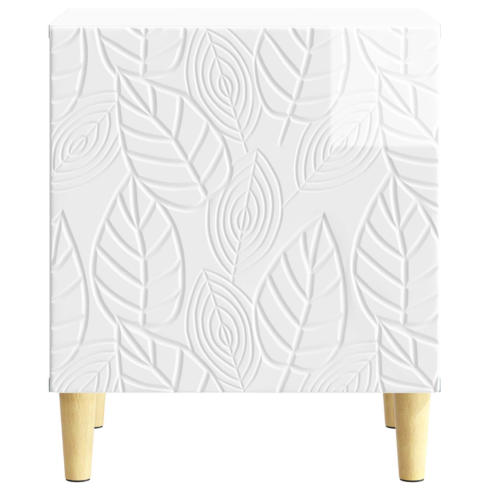 Noćni ormarić 2 pcs Bijela visokog sjaja 43 x 34,5 x 50 cm