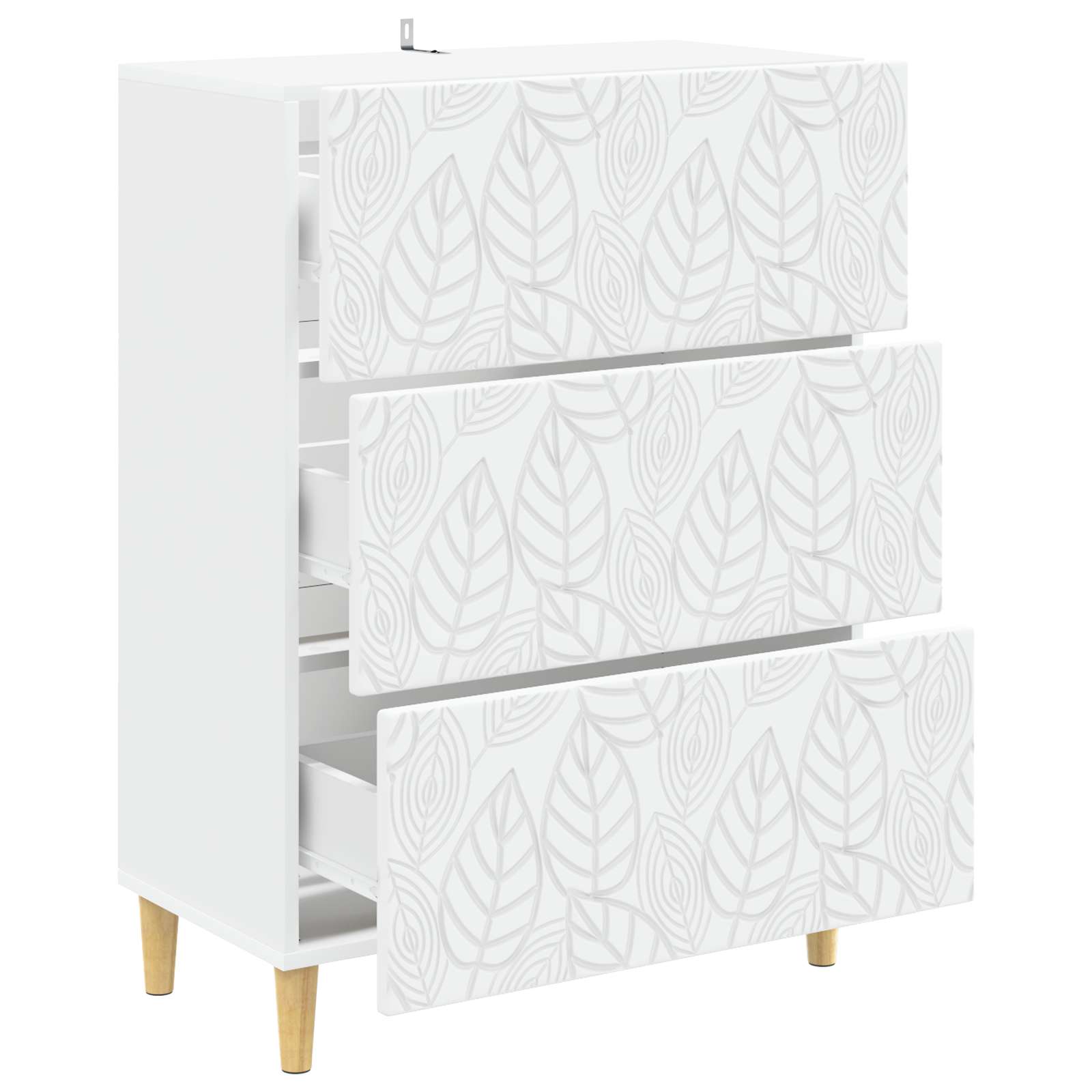 Ormar s ladicama Bijela 66 x 34,5 x 90 cm Konstruirano drvo