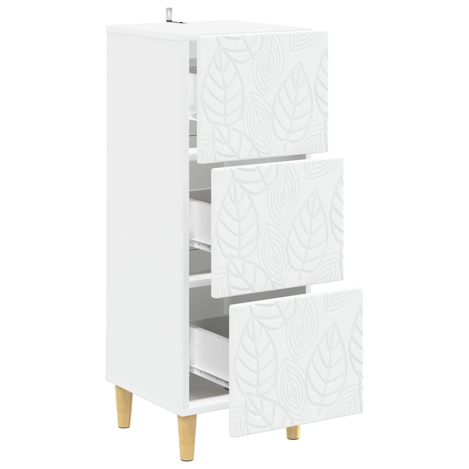 Ormar s ladicama Bijela 33 x 34,5 x 90 cm Konstruirano drvo
