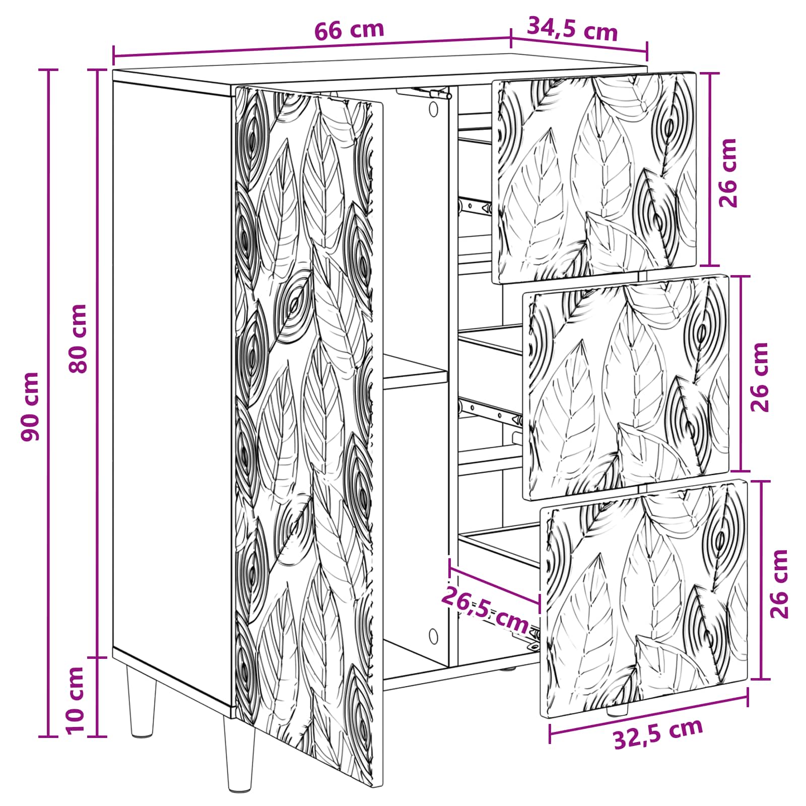 Kreveta Siva Sonoma 66 x 34,5 x 90 cm Konstruirano drvo