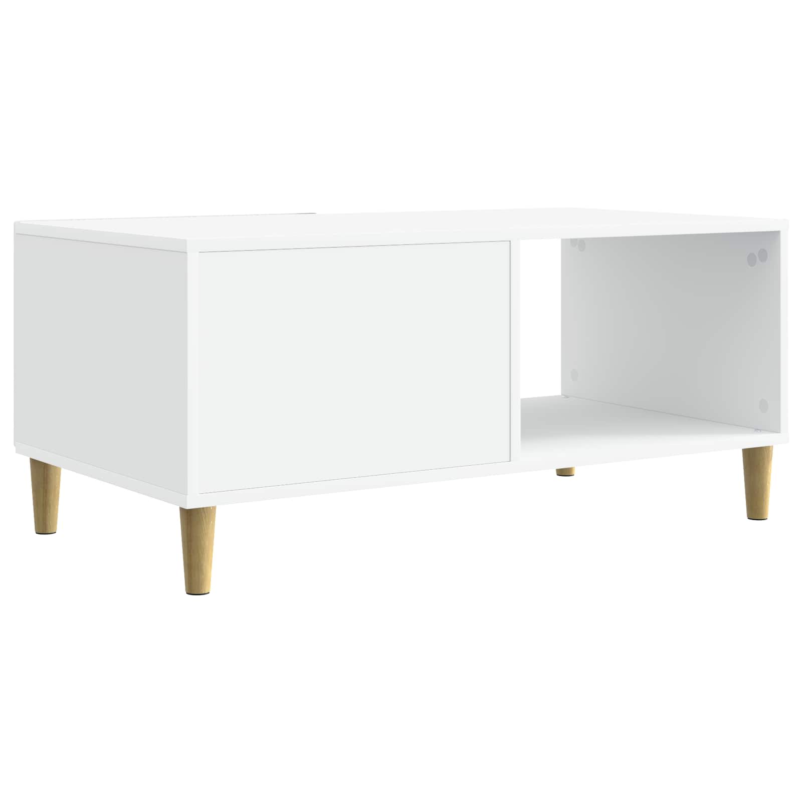 Kava Stol Bijela 90 x 50 x 40 cm Konstruirano drvo