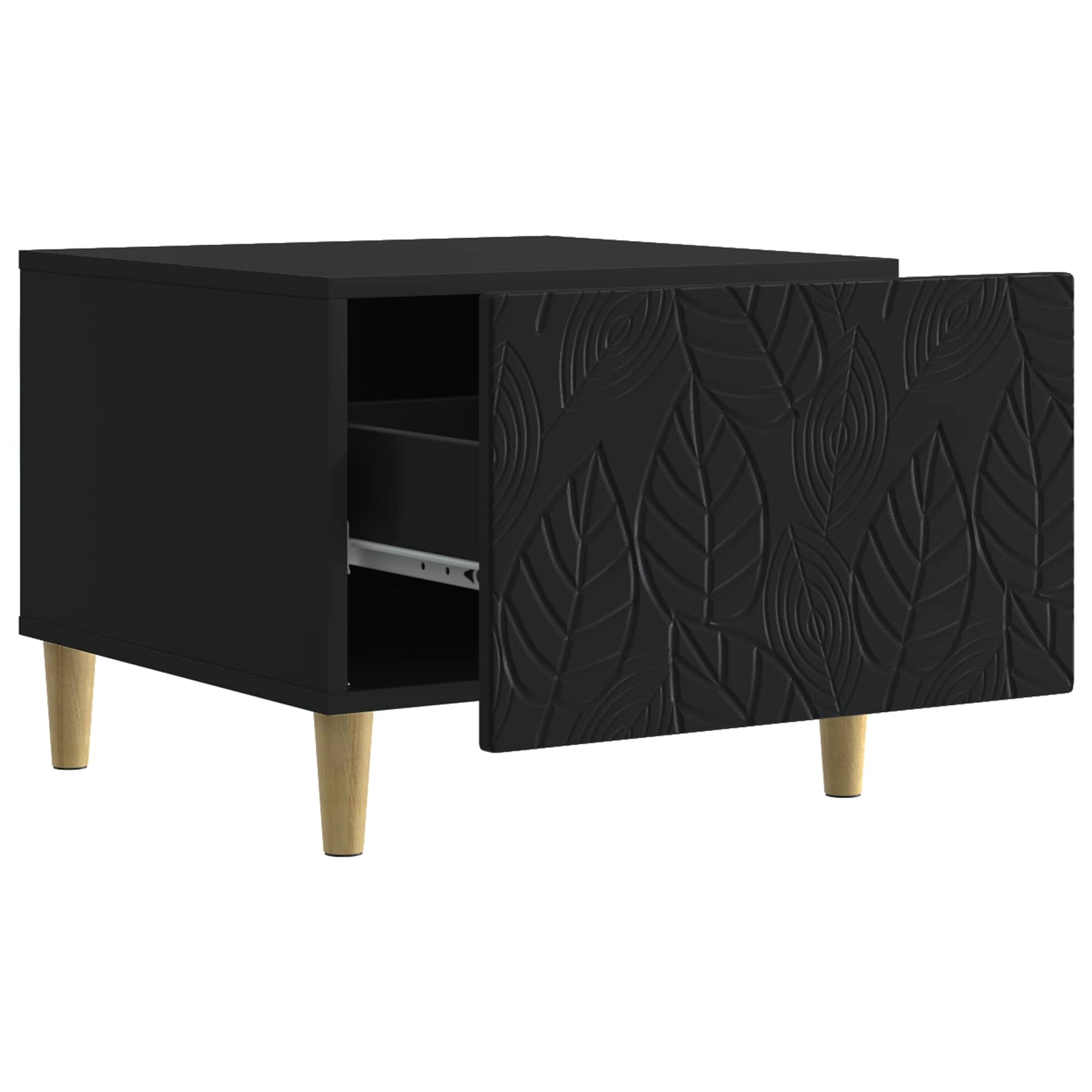Kava Stol Crna 50 x 49 x 40 cm Konstruirano drvo