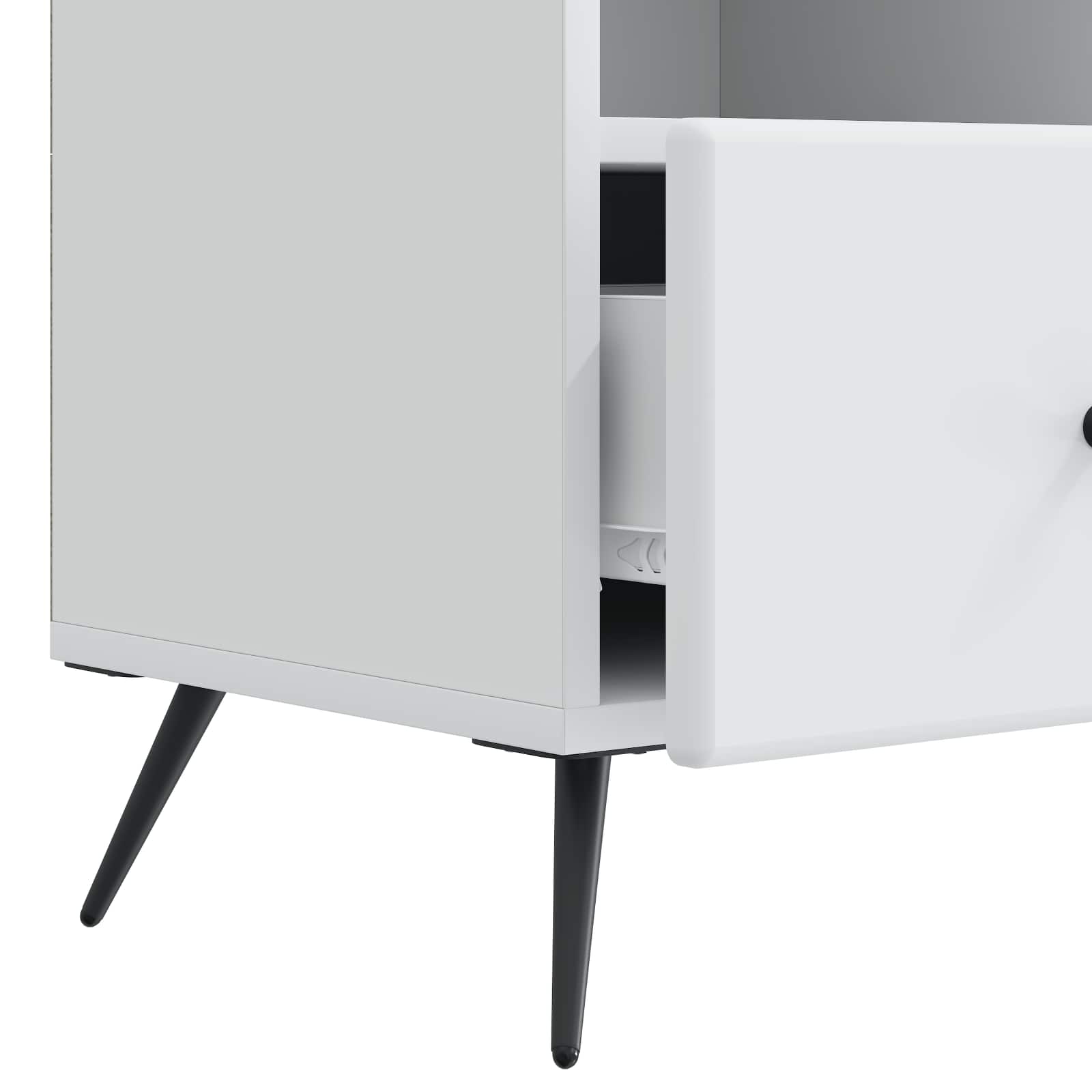 TV ormar s ladicama Bijela 102 x 34,5 x 50 cm Konstruirano drvo