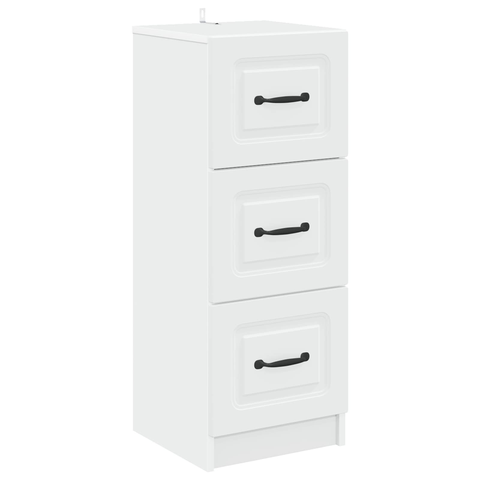 Ormar s ladicama Bijela 33 x 34,5 x 87 cm Konstruirano drvo