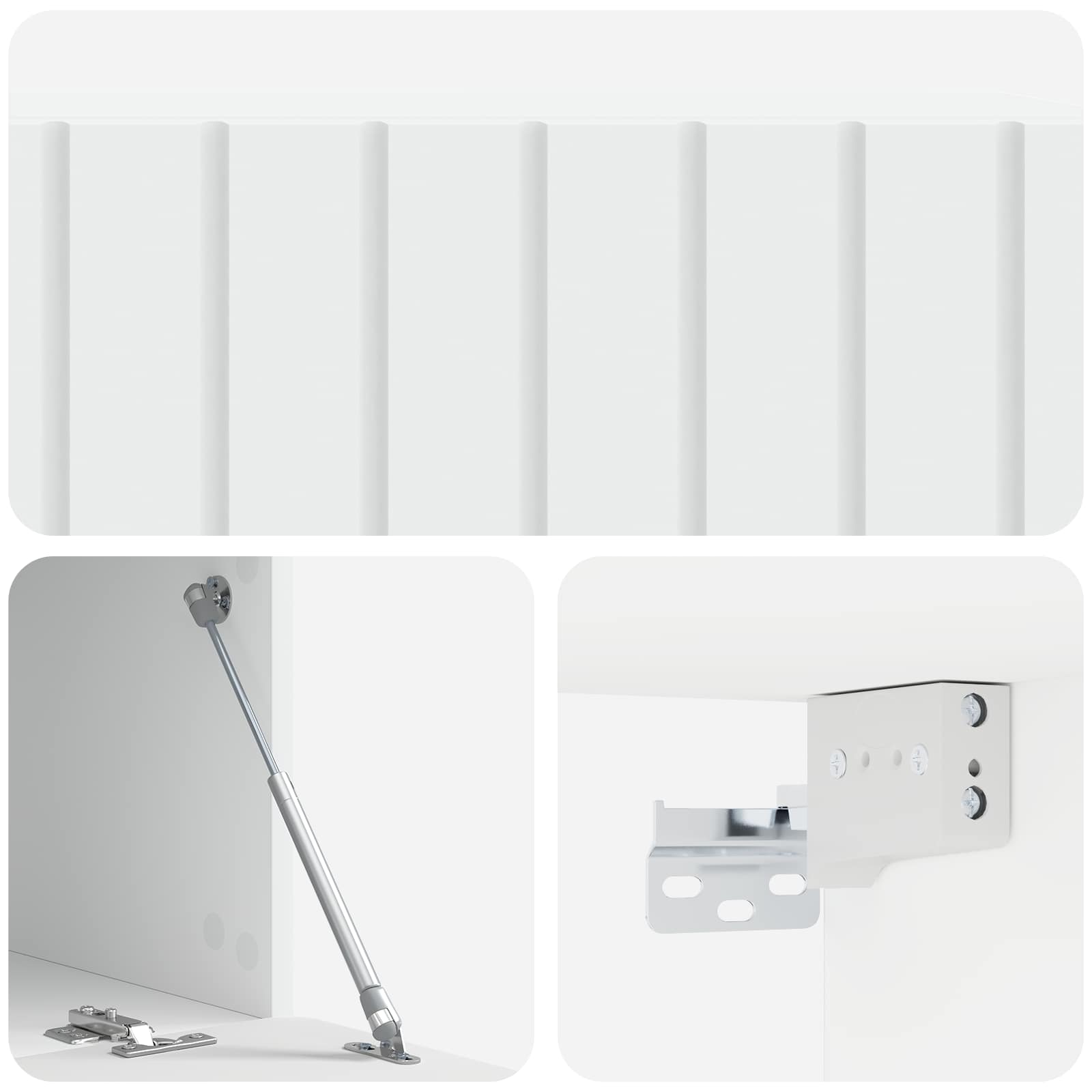 TV ormar za zid Zidne Bijela 98 x 41 x 30 cm Konstruirano drvo