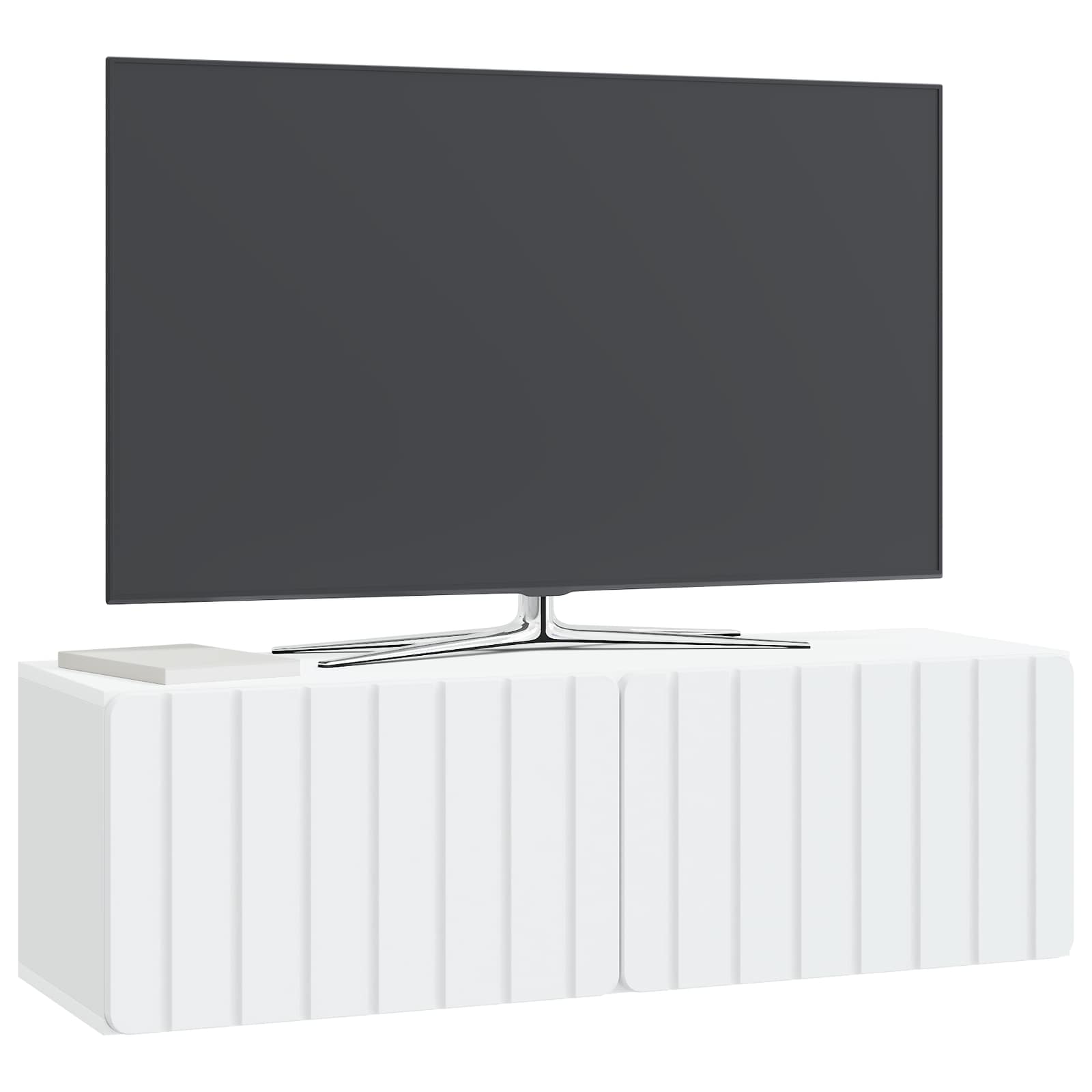 TV ormar za zid Zidne Bijela 98 x 31 x 30 cm Konstruirano drvo