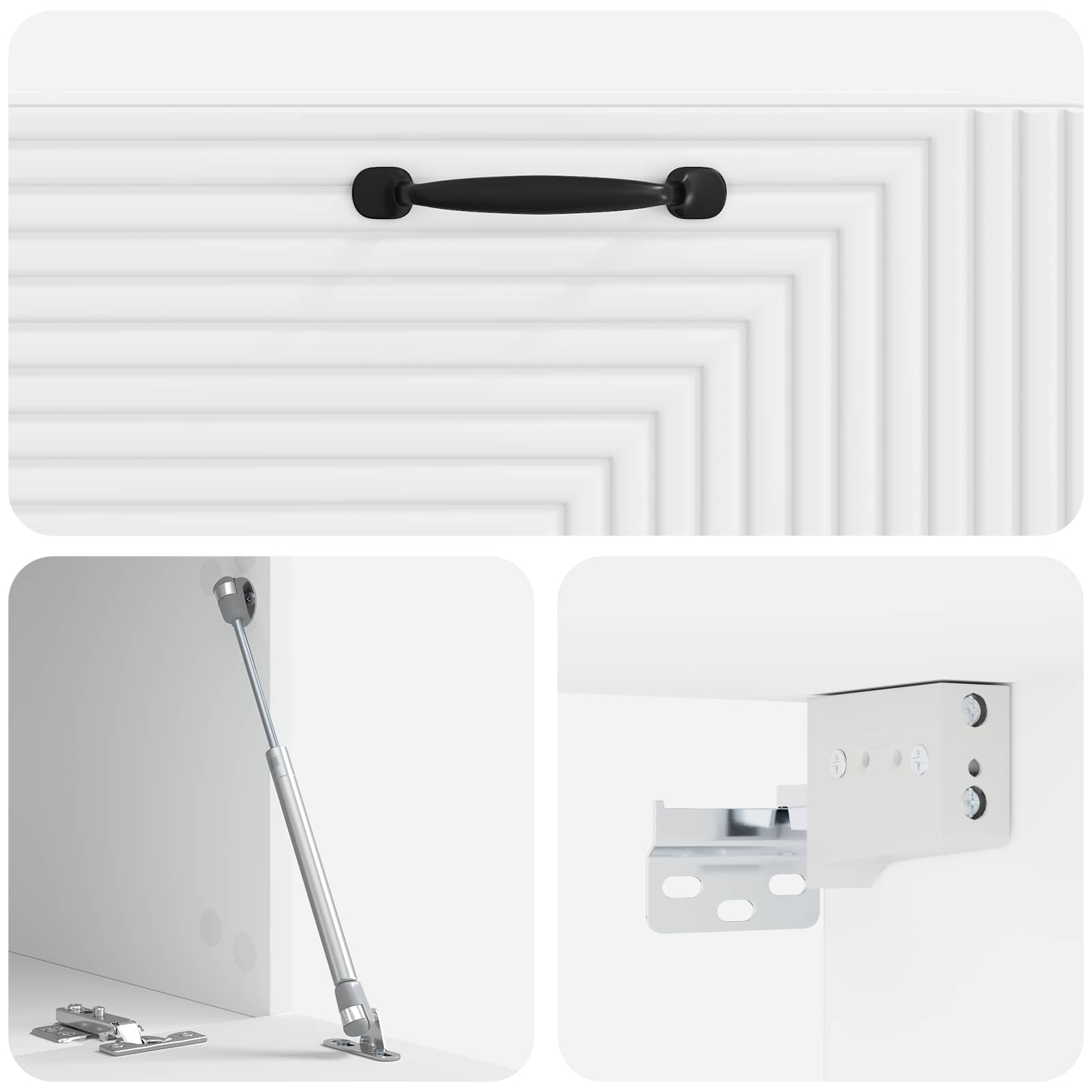 TV ormar za zid Bijela 78,5 x 41 x 30 cm Konstruirano drvo