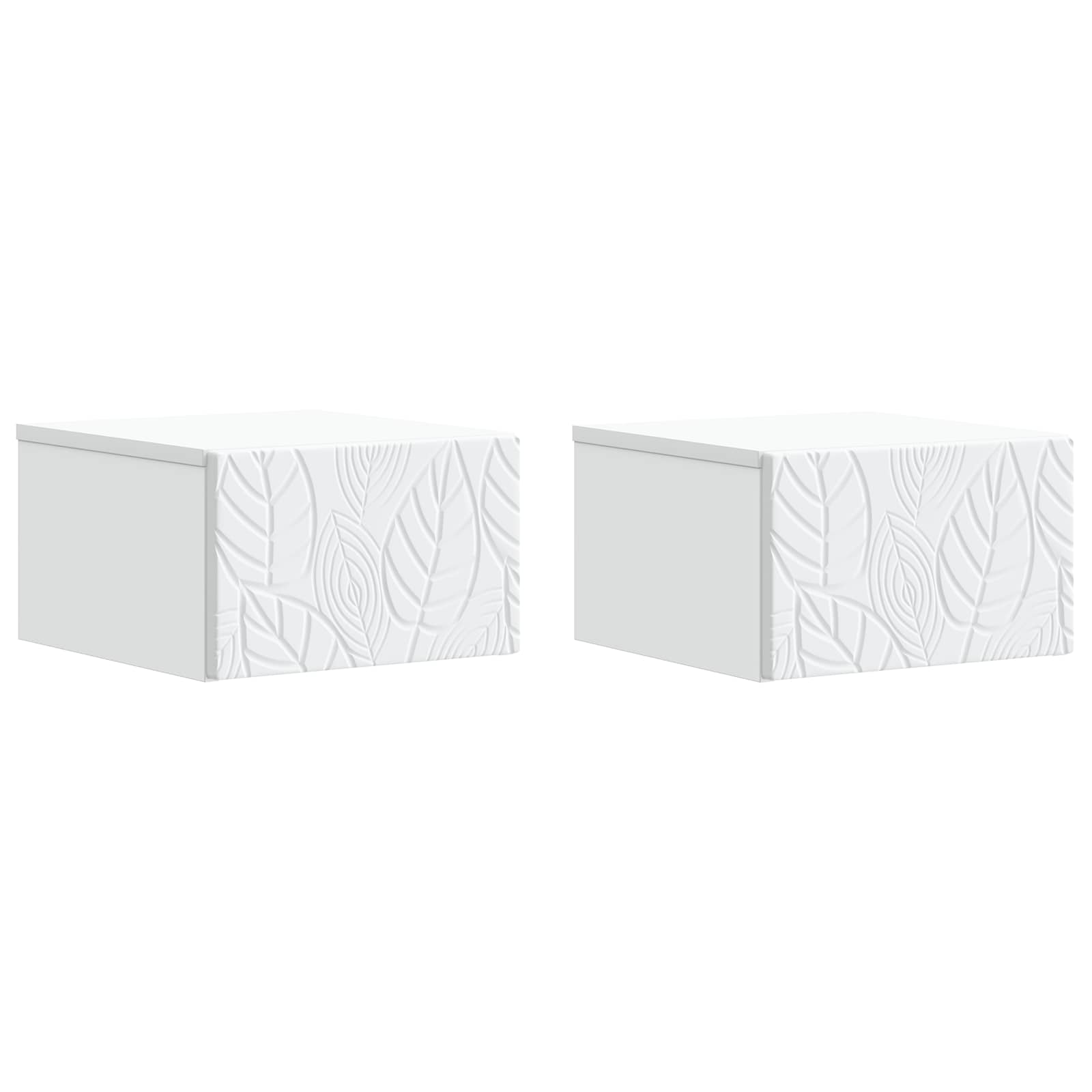 Stolna montirana na zid 2 pcs Bijela 34,5 x 33 x 20 cm