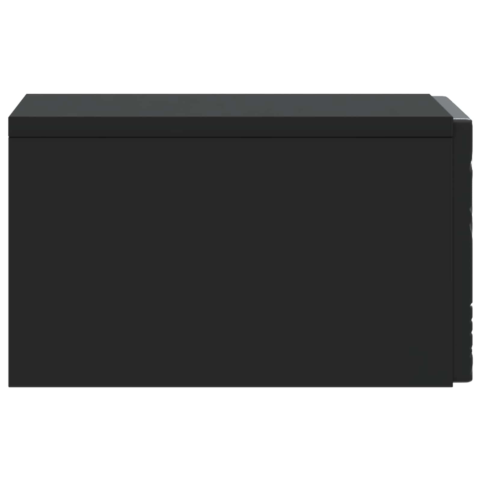 Stolna montirana na zid 2 pcs Crna 34,5 x 33 x 20 cm