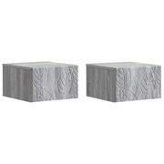 Stolna montirana na zid 2 pcs Siva Sonoma 34,5 x 33 x 20 cm