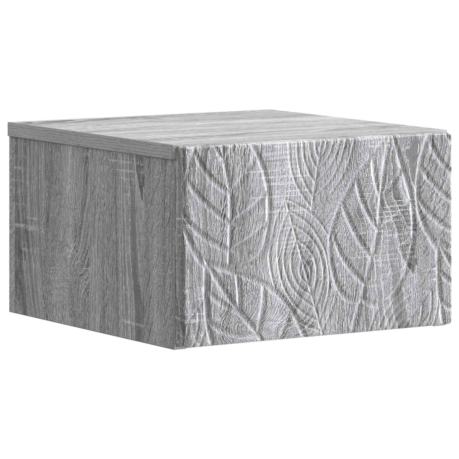 Stolna montirana na zid 2 pcs Siva Sonoma 34,5 x 33 x 20 cm